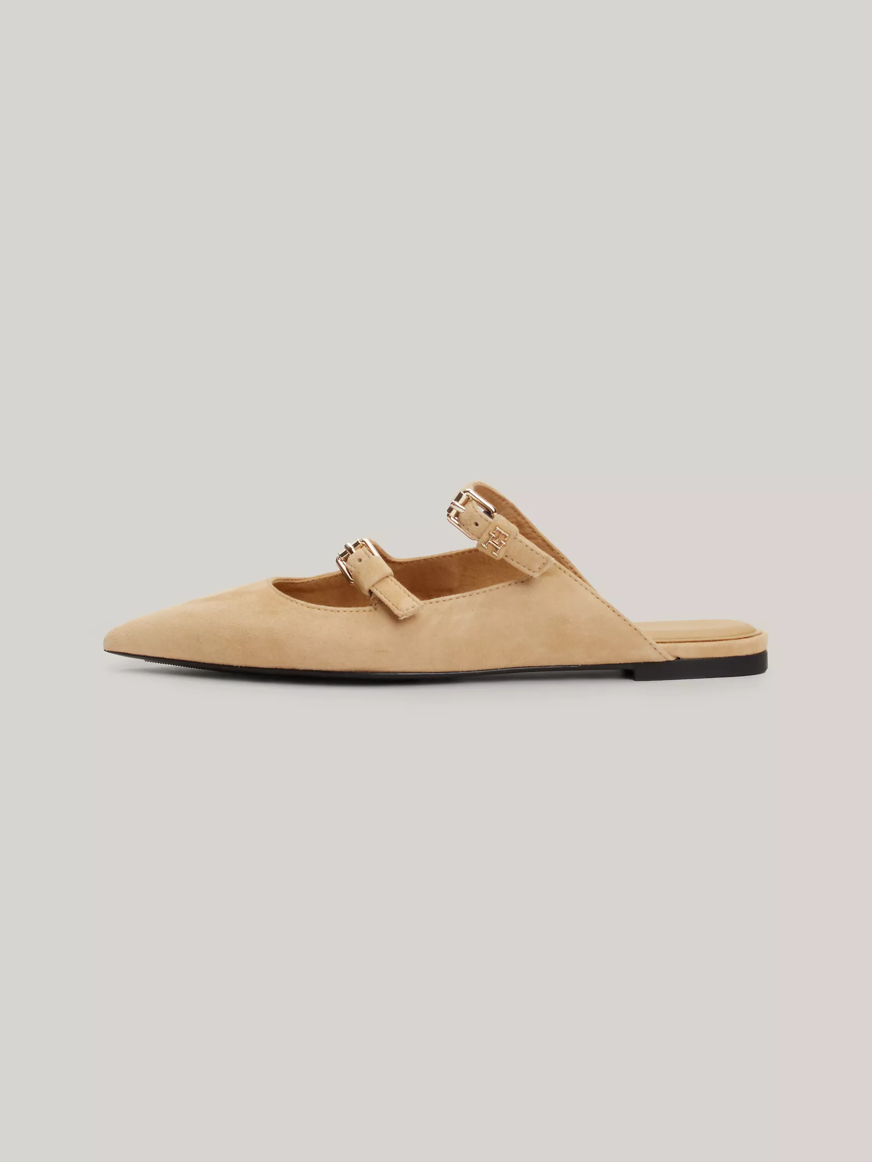 Женская обувь Tommy Hilfiger, Замшевые туфли-мюли с заостренным носком