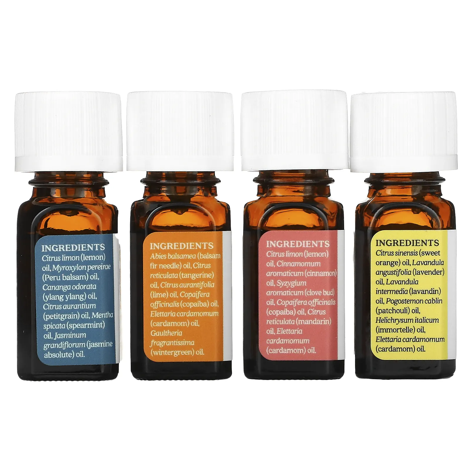 Aura Cacia, Journey To Diffusion Kit, эфирные масла, 4 флакона по 7,4 мл (0,25 жидк. Унции)