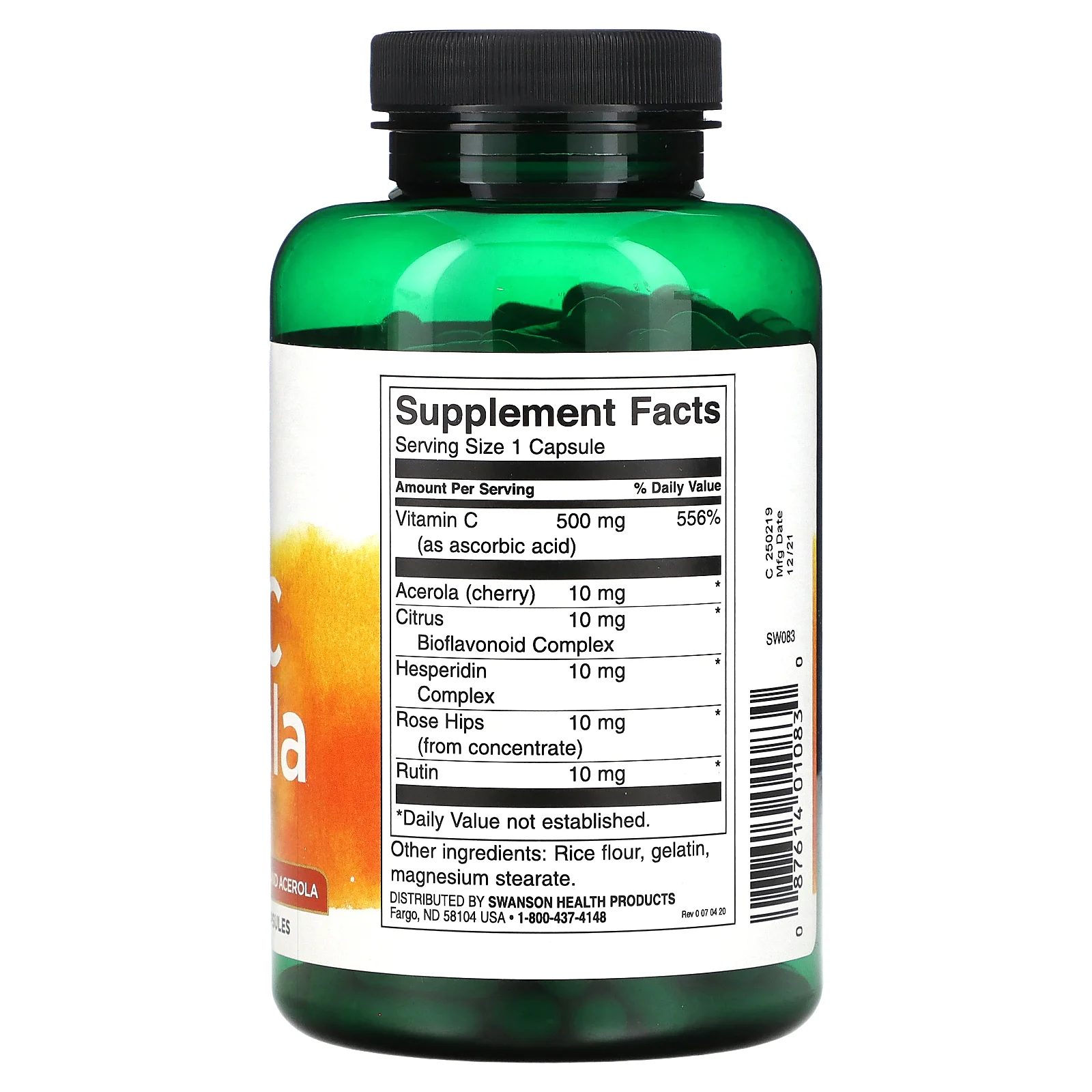 Swanson, Ultra C Formula, 250 капсул