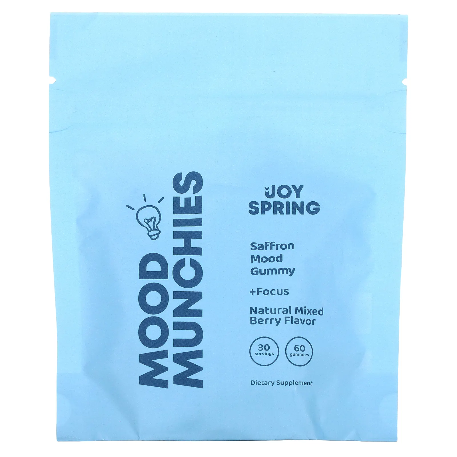 JoySpring, Mood Munchies, натуральное ягодное ассорти, 60 жевательных таблеток