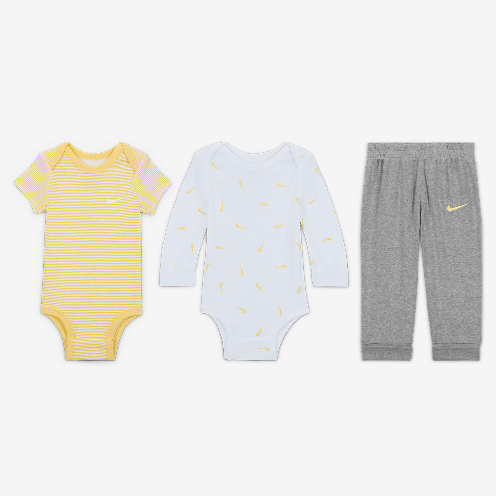 Nike Baby Essentials Baby (0-9M) 3-Piece Bodysuits and Pants Set