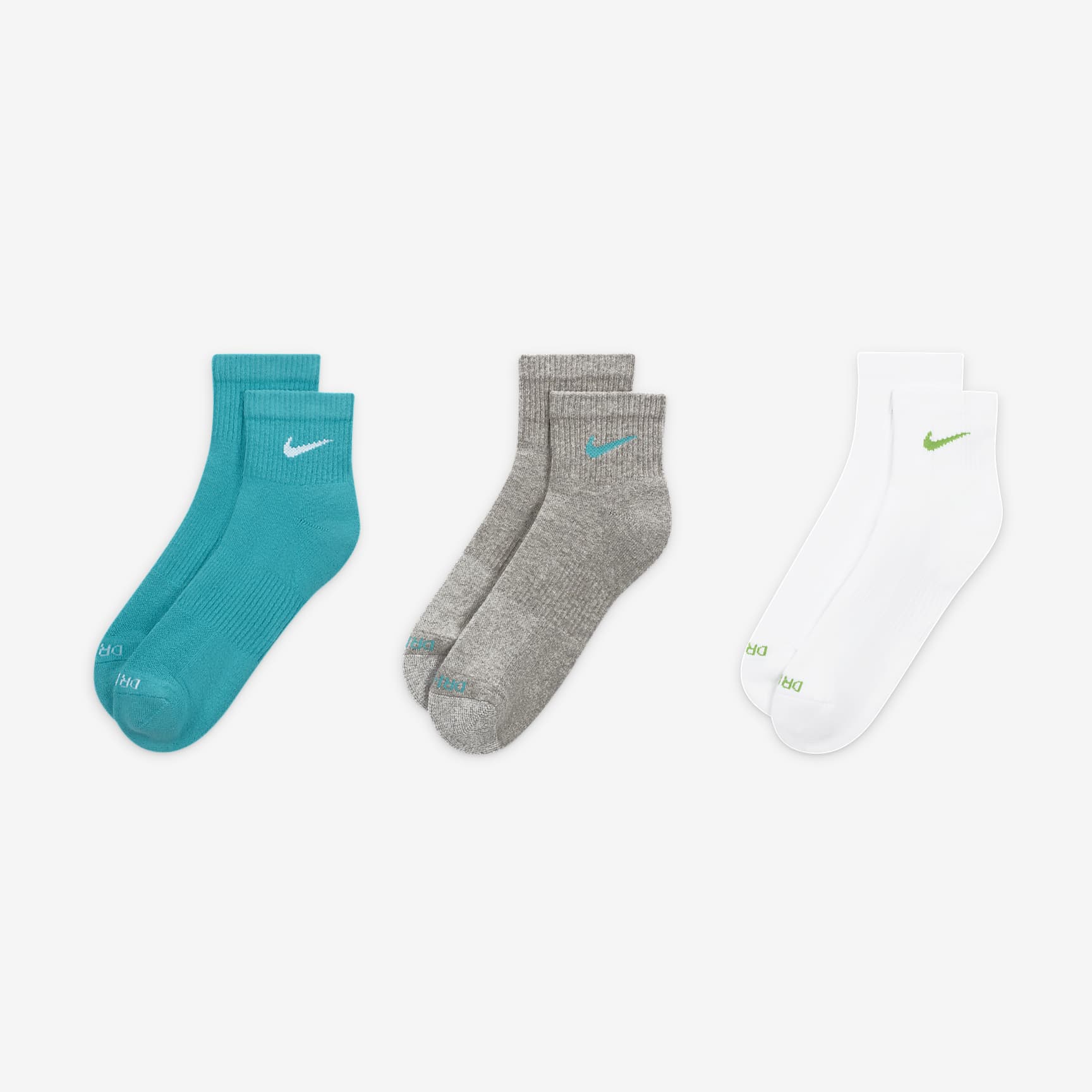 Nike Everyday Plus Cushioned Training Ankle Socks (3 Pairs)
