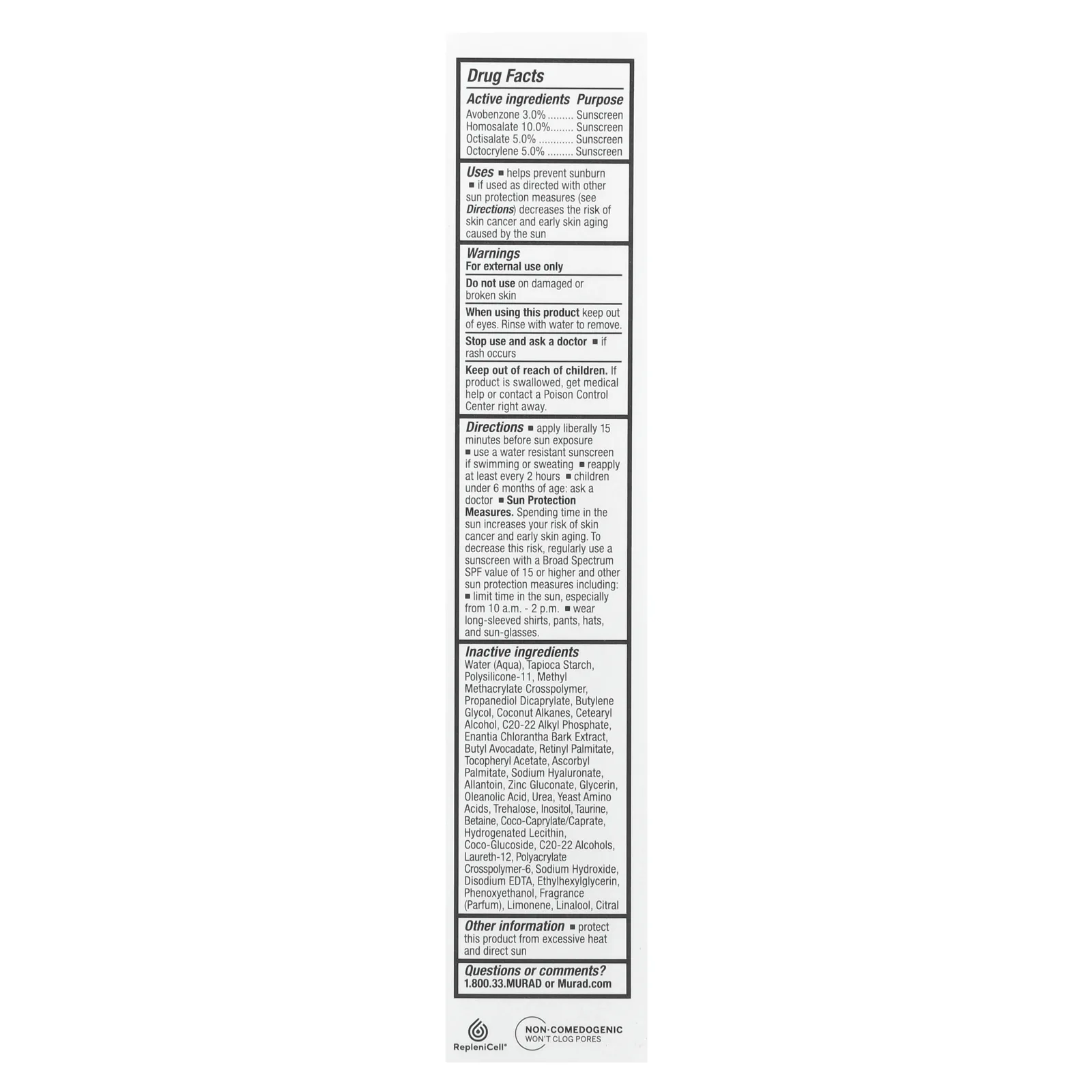 Murad, Acne Control, матирующее средство для борьбы с жиром и порами, SPF 45 PA ++++, 50 мл (1,7 жидк. Унции)
