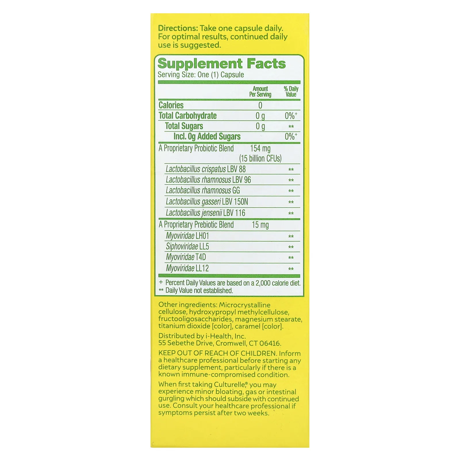 Culturelle, пробиотики, здоровый баланс для женщин, 30 вегетарианских капсул для ежедневного одноразового приема