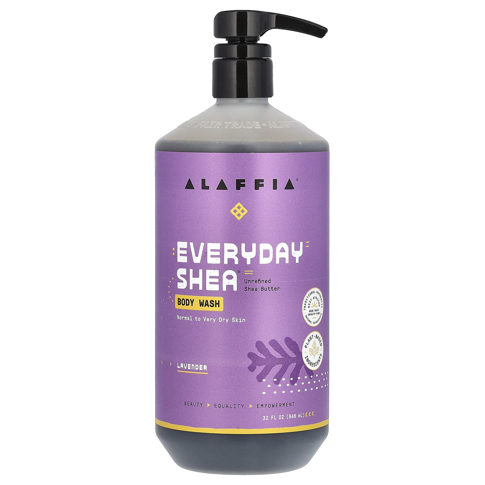 Alaffia, Everyday Shea, гель для душа с маслом ши и лавандой, 950 мл (32 жидк. унции)