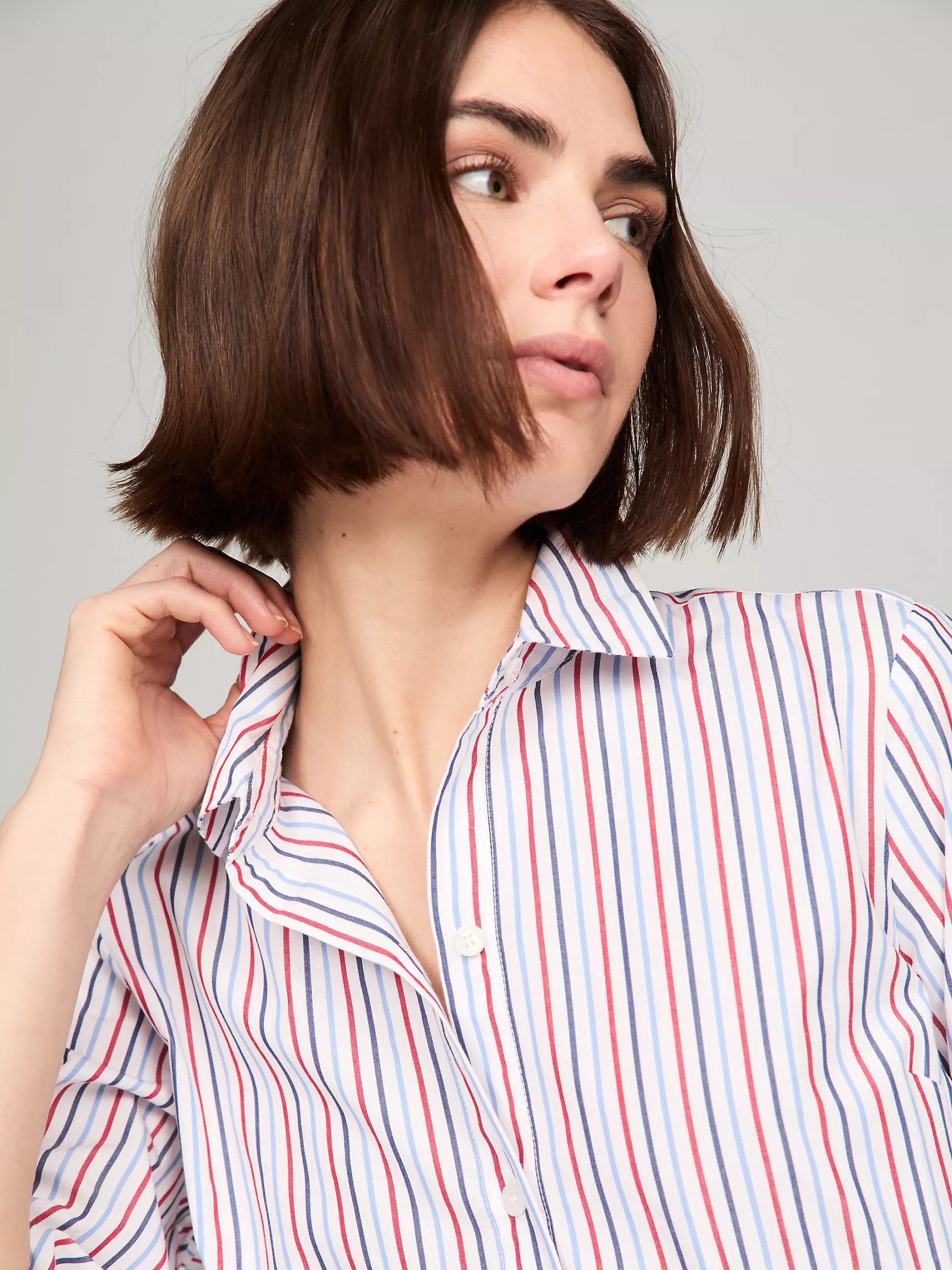 Женское платье Tommy Hilfiger, Полосатое платье-рубашка с поясом