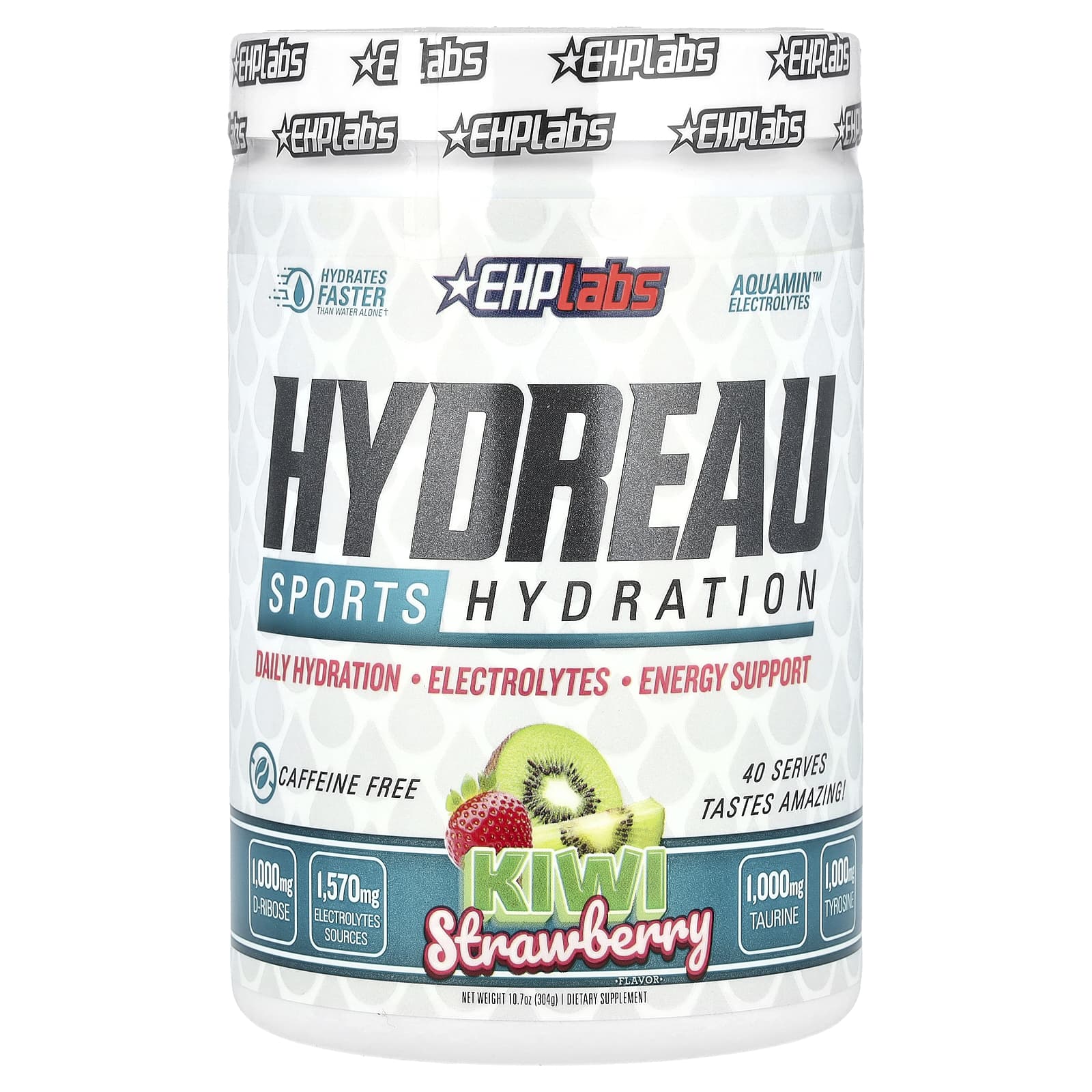 EHPlabs, Hydreau Sports Hydration, киви и клубника, 304 г (10,7 унции)