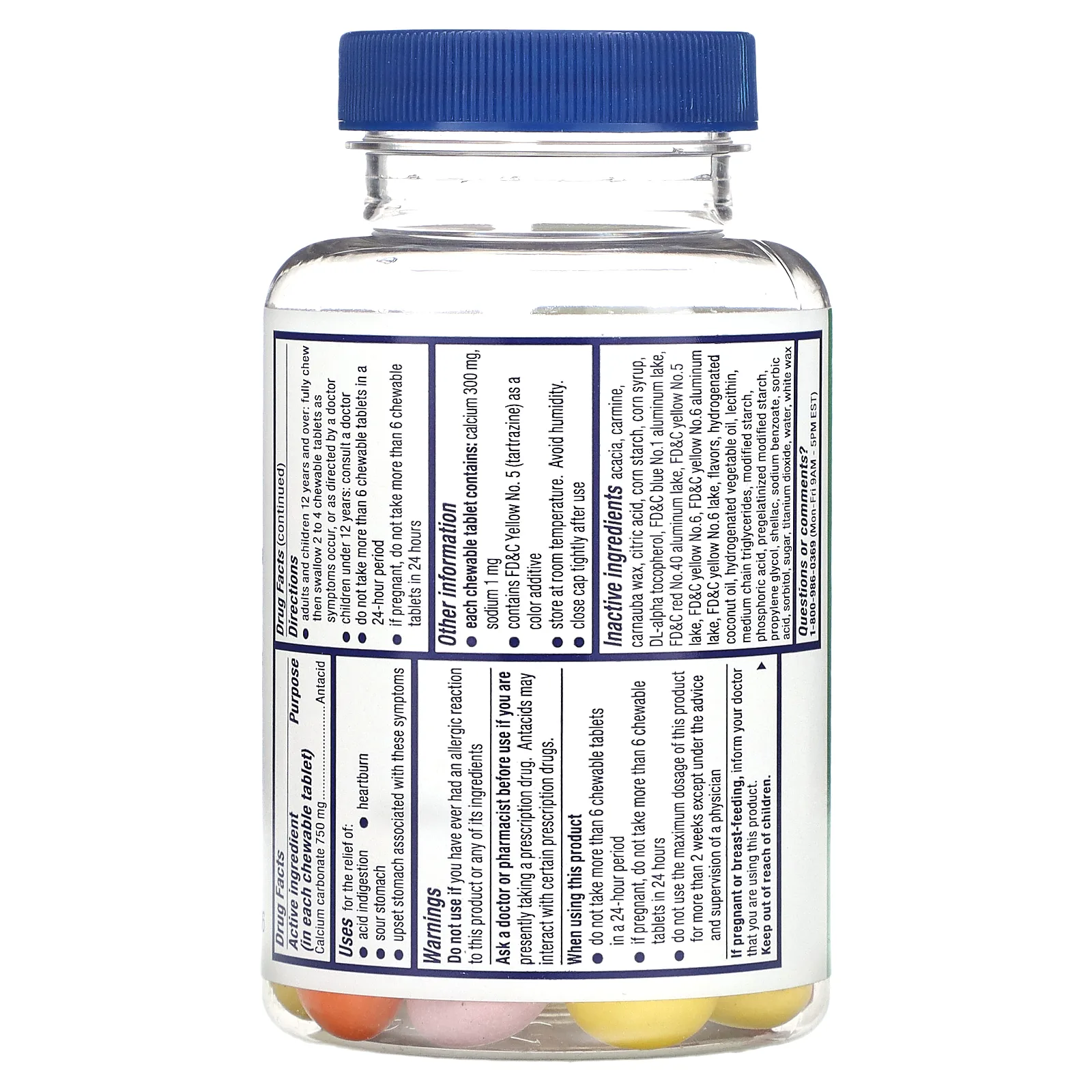 Alka-Seltzer, Жевательные таблетки для облегчения изжоги, с повышенной силой действия, фруктовое ассорти, 66 жевательных таблеток