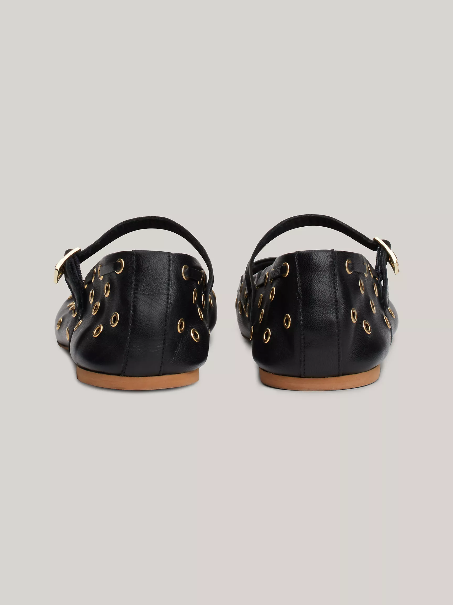 Женская обувь Tommy Hilfiger, Кожаные балетки Mary Jane с люверсами