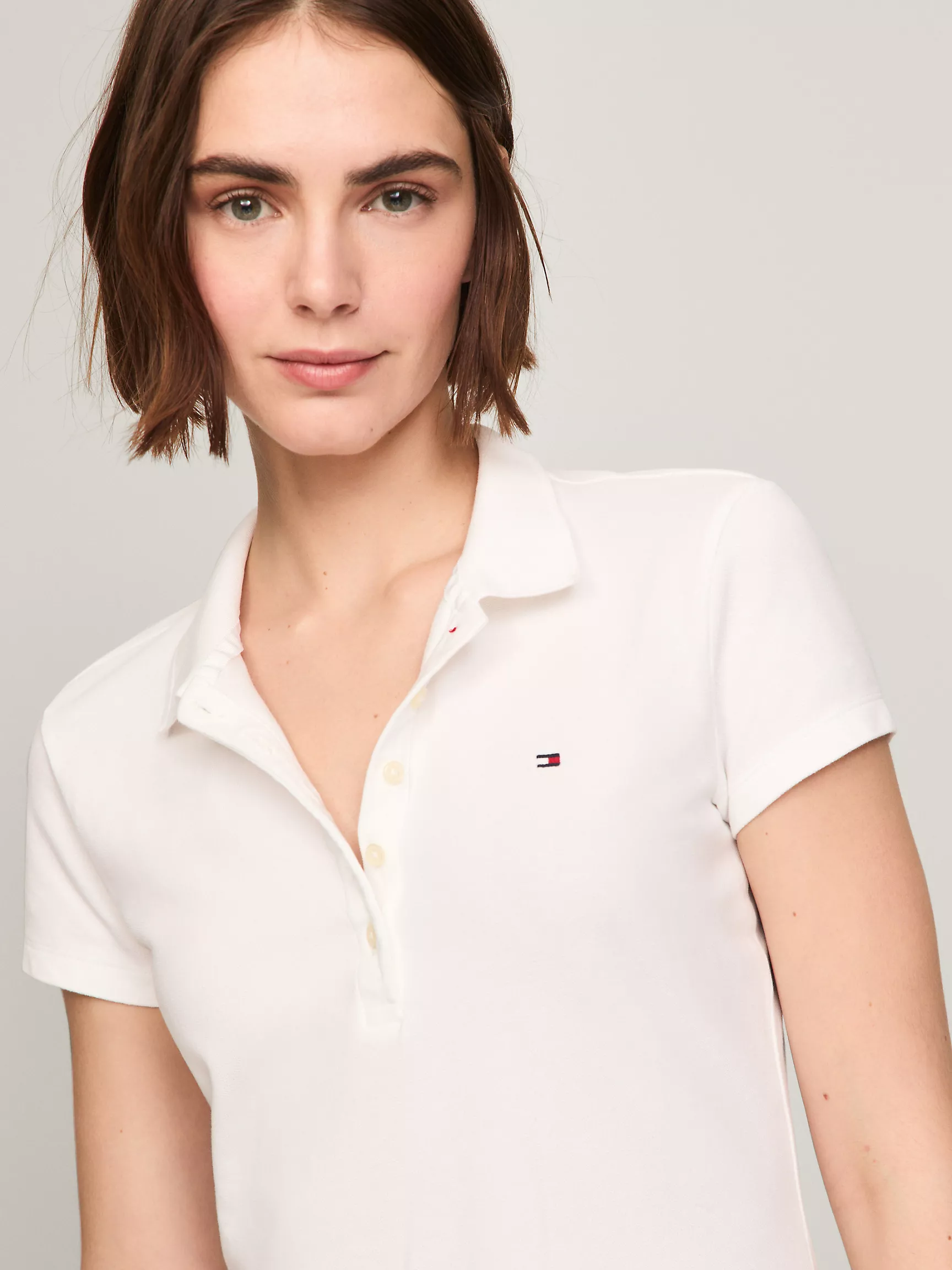 Женское платье Tommy Hilfiger, Приталенное платье-поло из эластичного хлопка