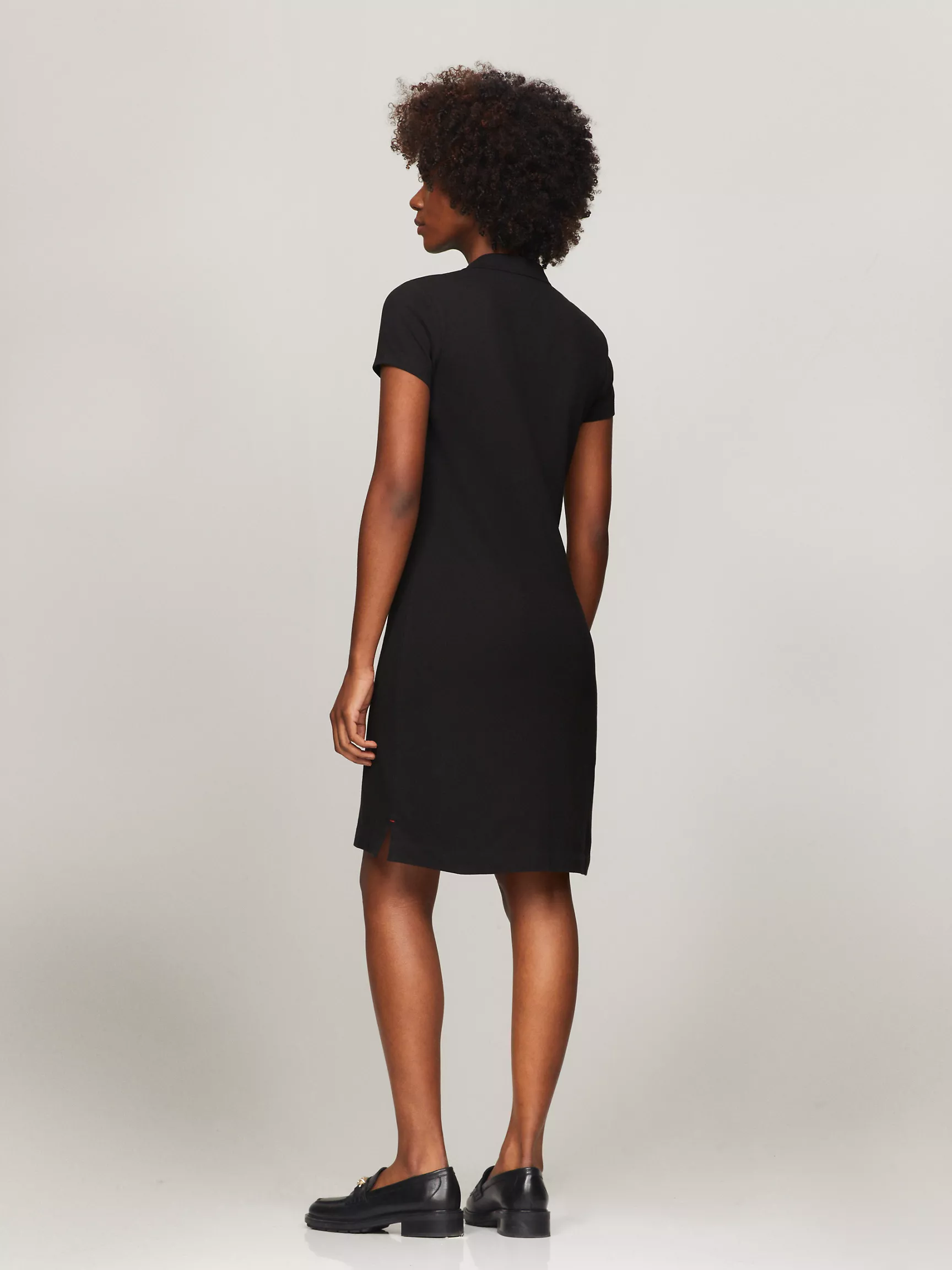 Женское платье Tommy Hilfiger, Приталенное эластичное платье-поло из хлопка