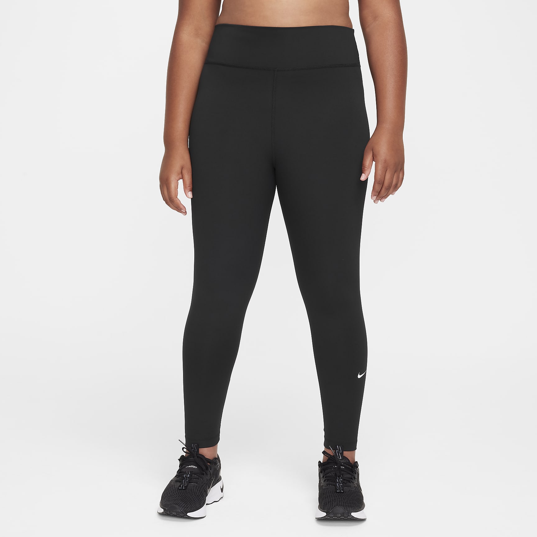 Nike One Big Kids' (Girls') Dri-FIT High-Waisted Leggings (Extended Size)
