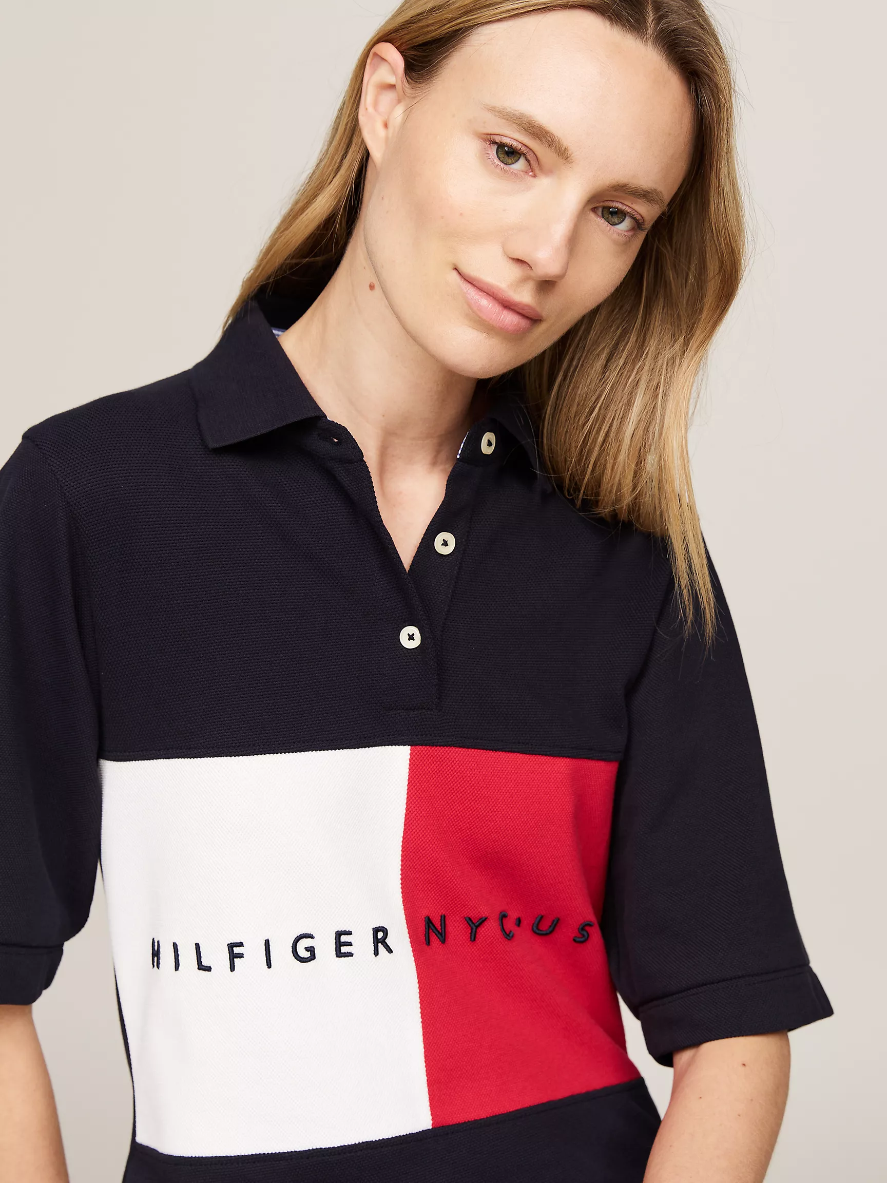 Женское платье Tommy Hilfiger, Поло-платье Hilfiger Team в стиле регби