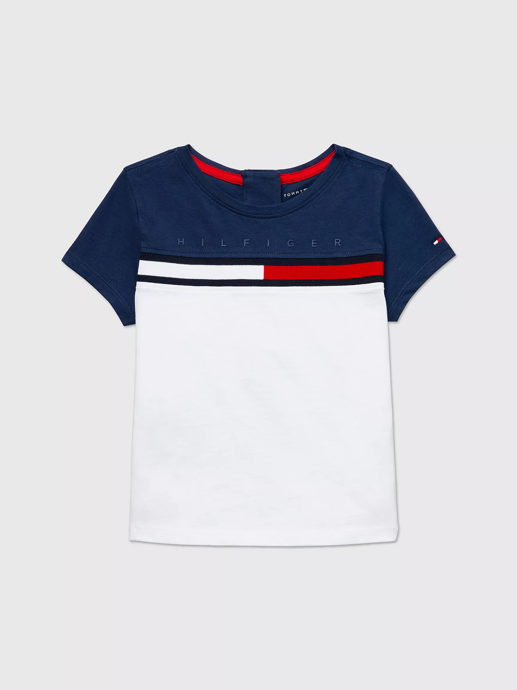 Футболка для девочек Tommy Hilfiger, Детская футболка в стиле colorblock специального кроя