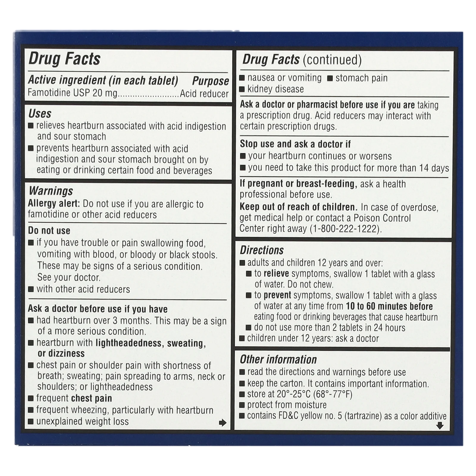 Zantac, 360°, максимальная сила действия, холодящая мята, 50 таблеток