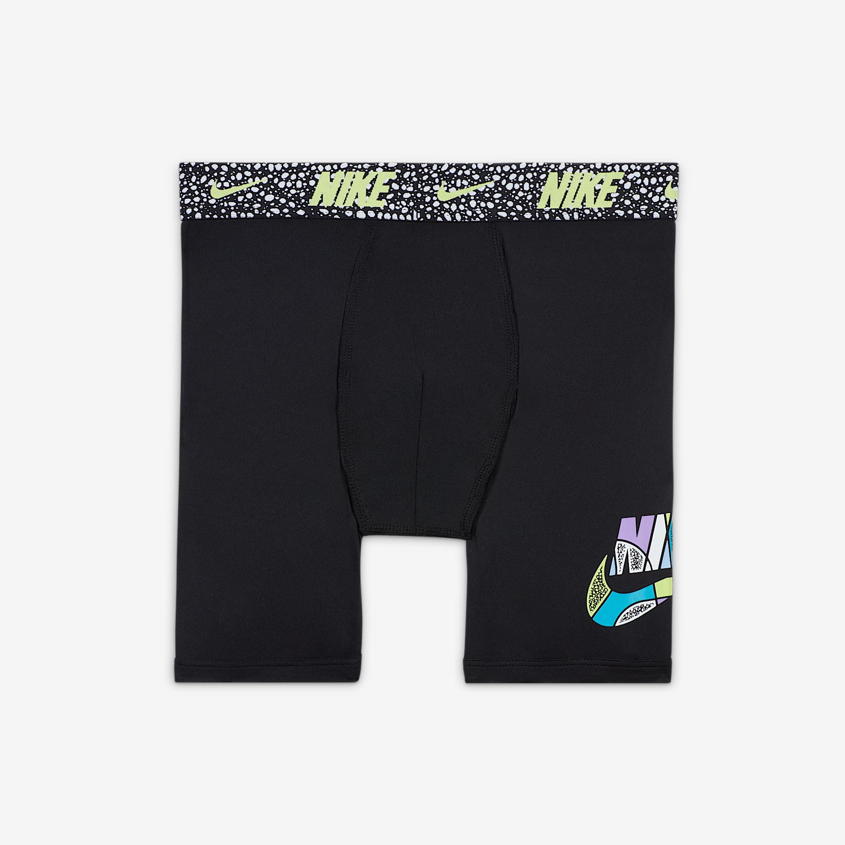 Nike Dri-FIT Big Kids' Printed Long Boxer Briefs (2-Pack)