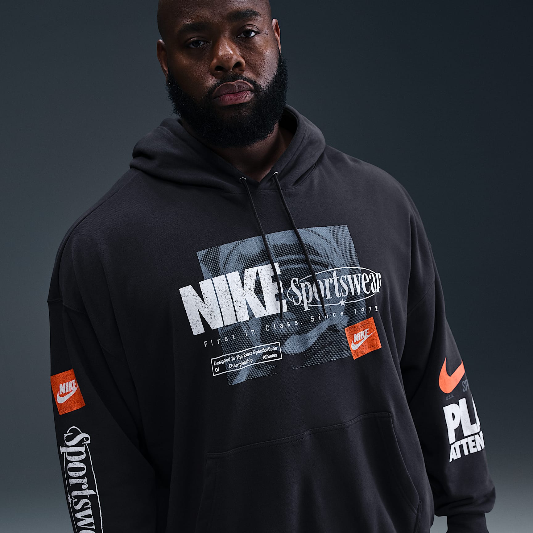 Nike Club Men's Oversized French Terry Pullover Hoodie