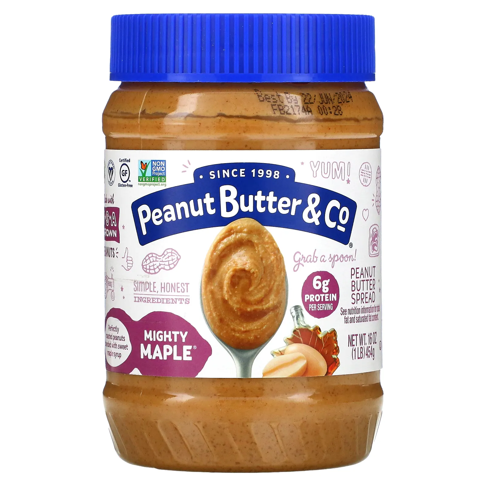Peanut Butter & Co., арахисовая паста, со вкусом кленового сиропа, 454 г (16 унций)