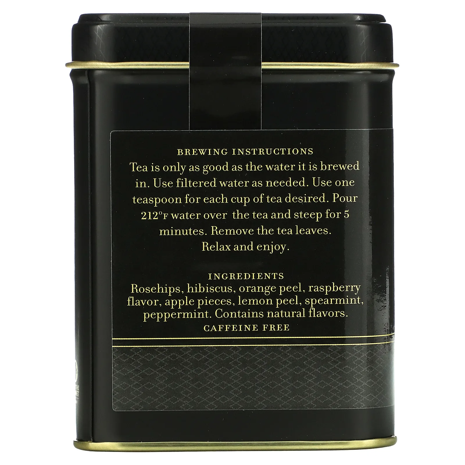 Harney & Sons, травяной чай с малиной, без кофеина, 112 г (4 унции)