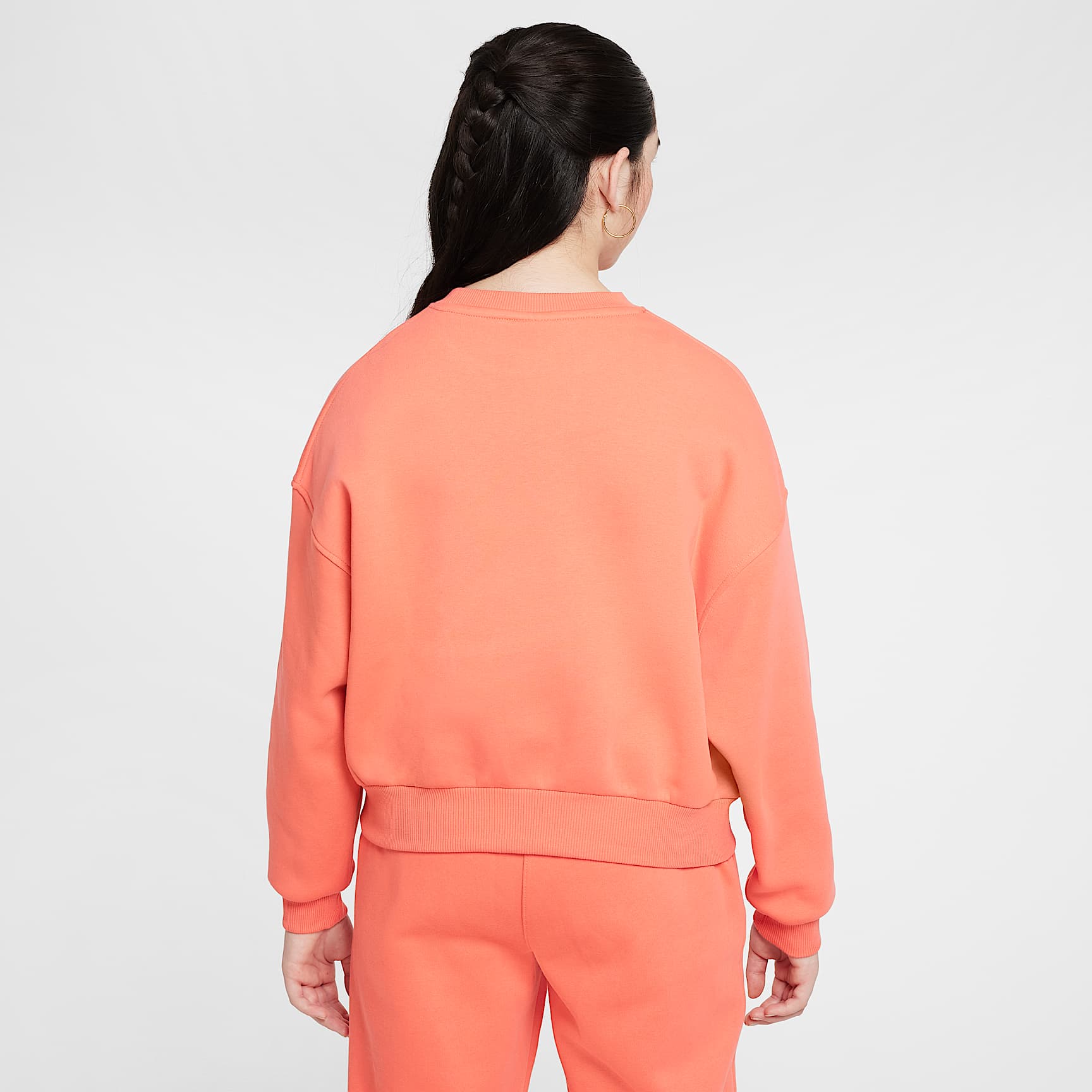 Nike Sportswear Club Fleece Girls' Boxy Crew-Neck Sweatshirt