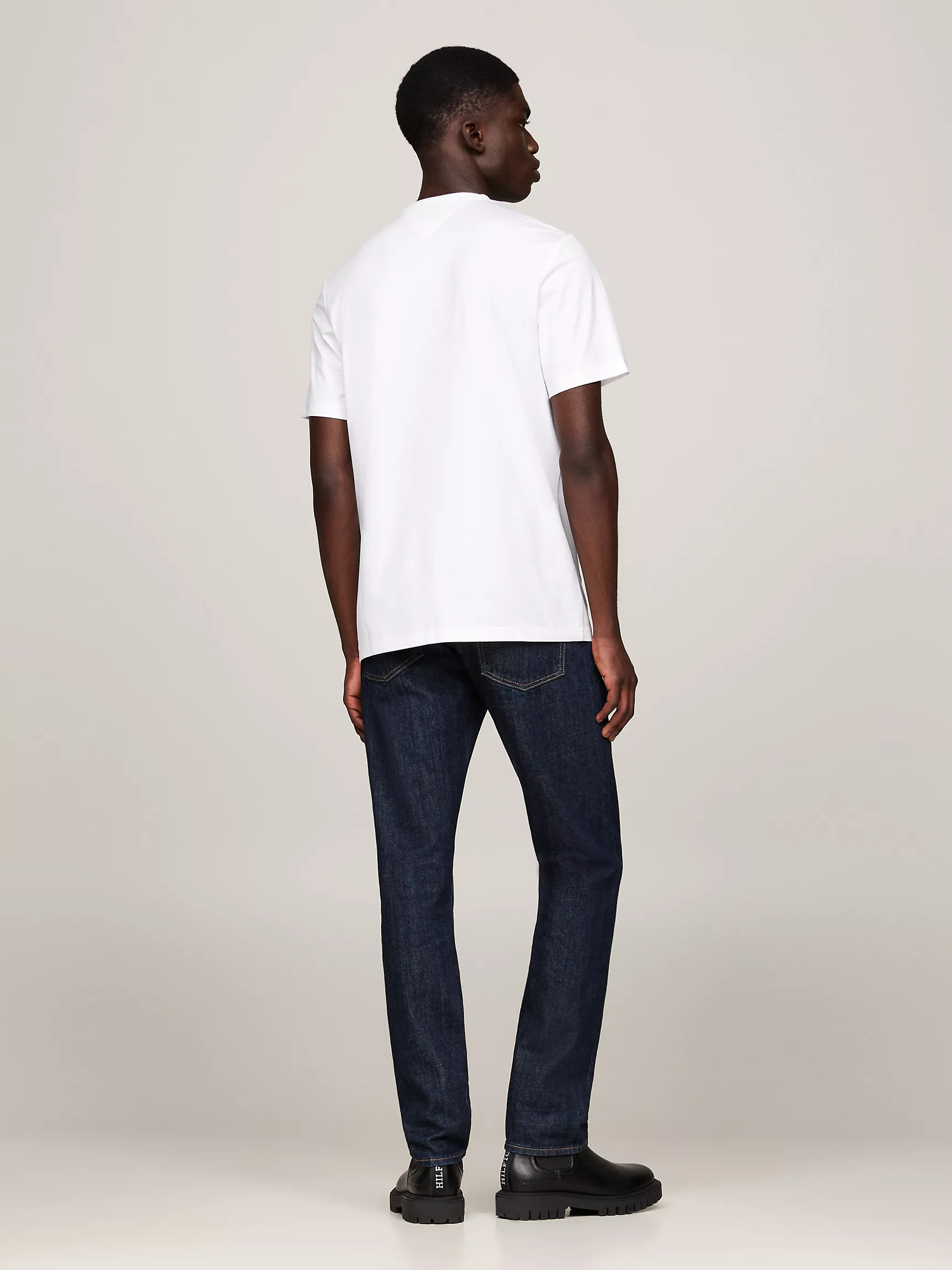 Мужская футболка Tommy Hilfiger, Однотонная технологичная футболка