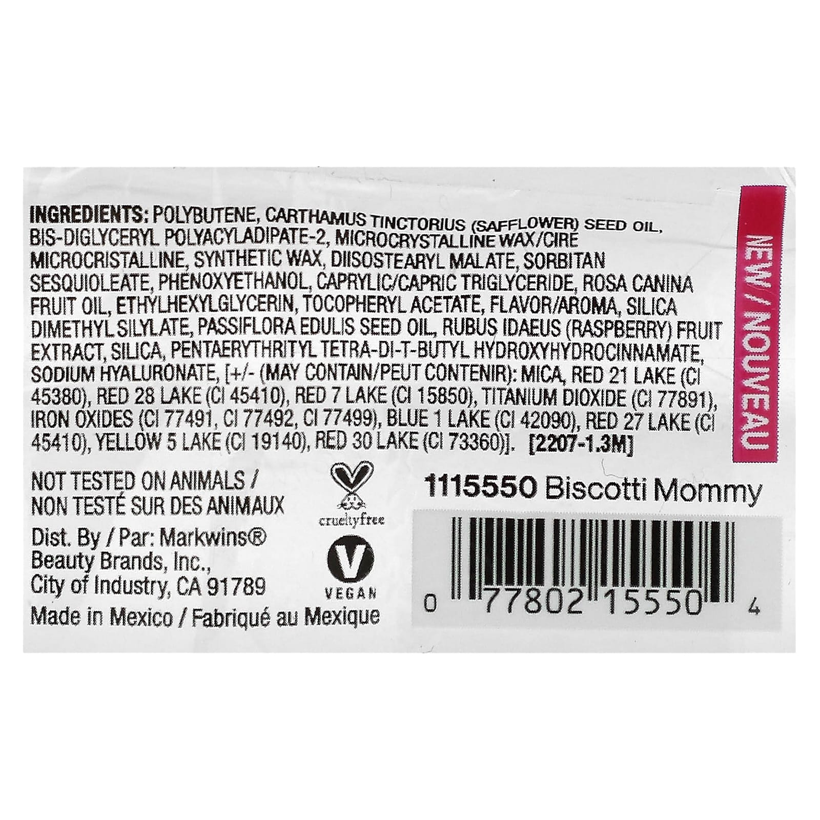 wet n wild, Rose, успокаивающая краска для губ, Biscotti Mommy, 2,4 г (0,08 унции)