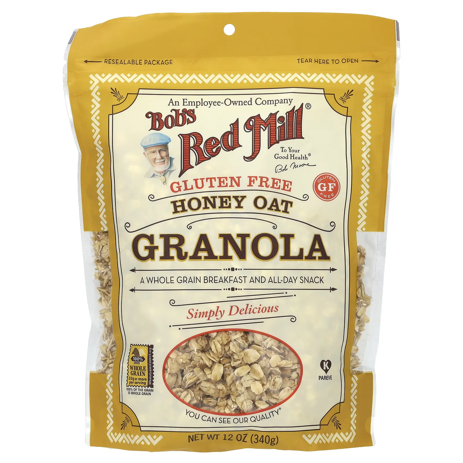 Bob's Red Mill, мюсли с медом и овсянкой, без глютена, 340 г (12 унций)