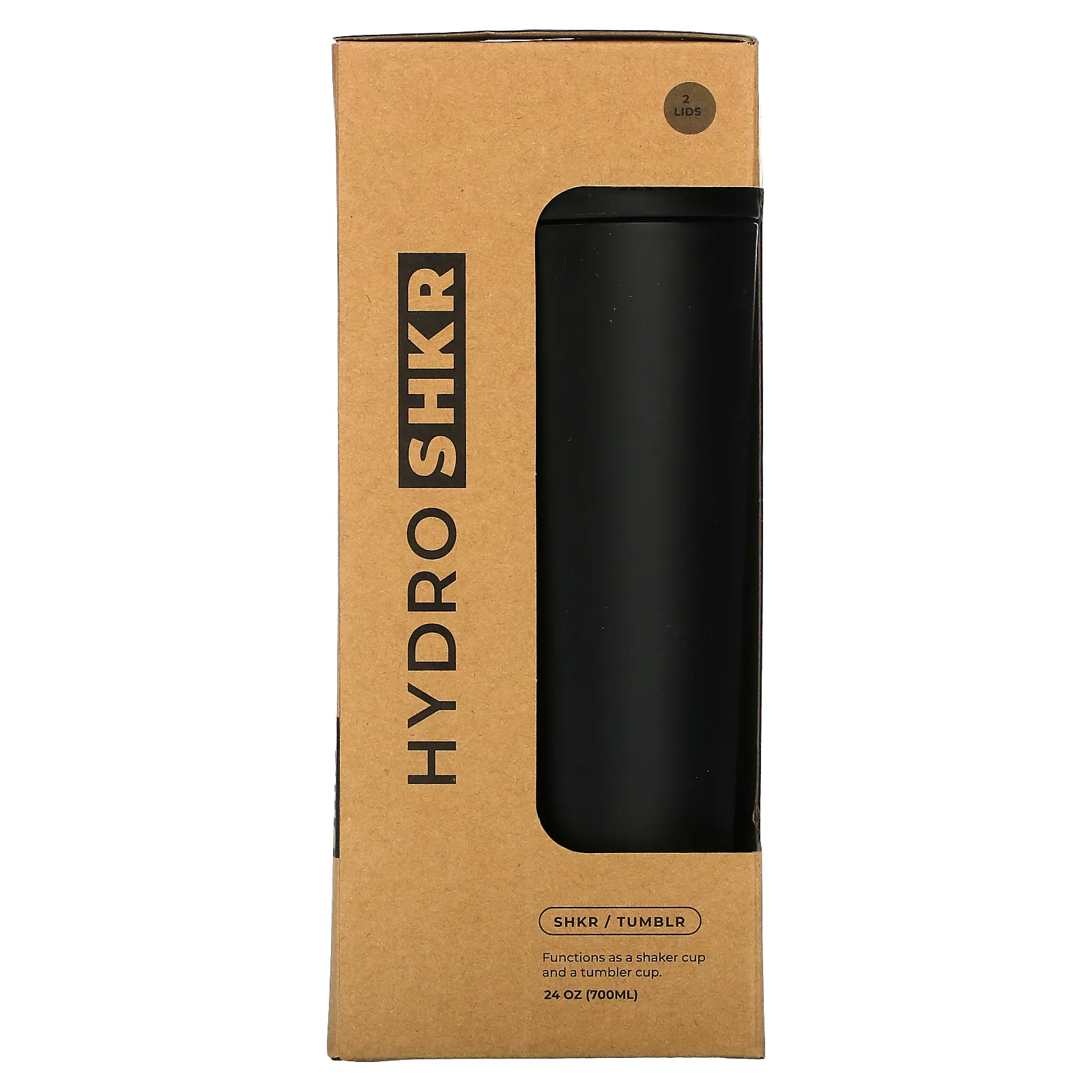 HydroJug, HydroSHKR, стакан, черный, 700 мл (24 унции)