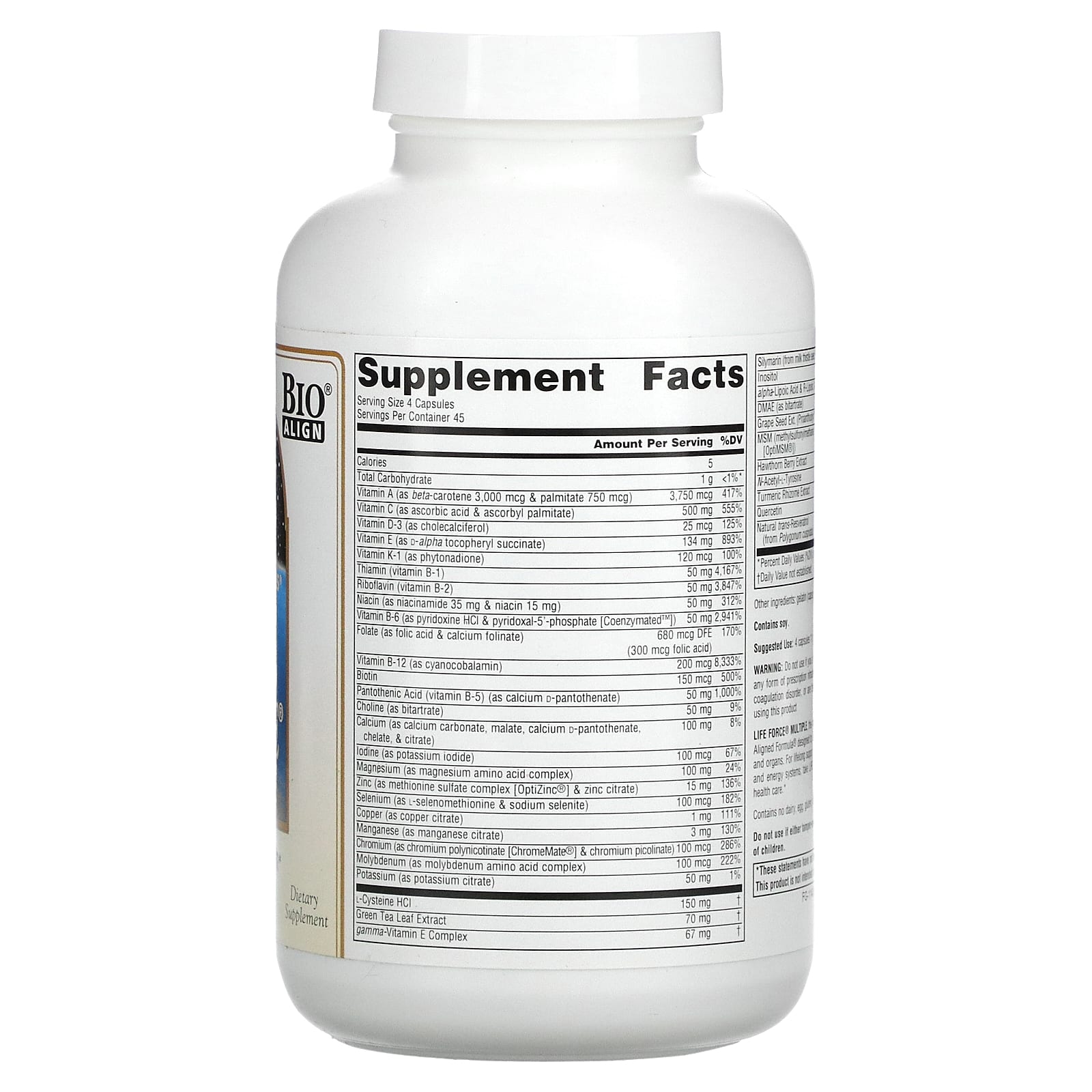 Source Naturals, Life Force Multiple, без железа, 180 капсул