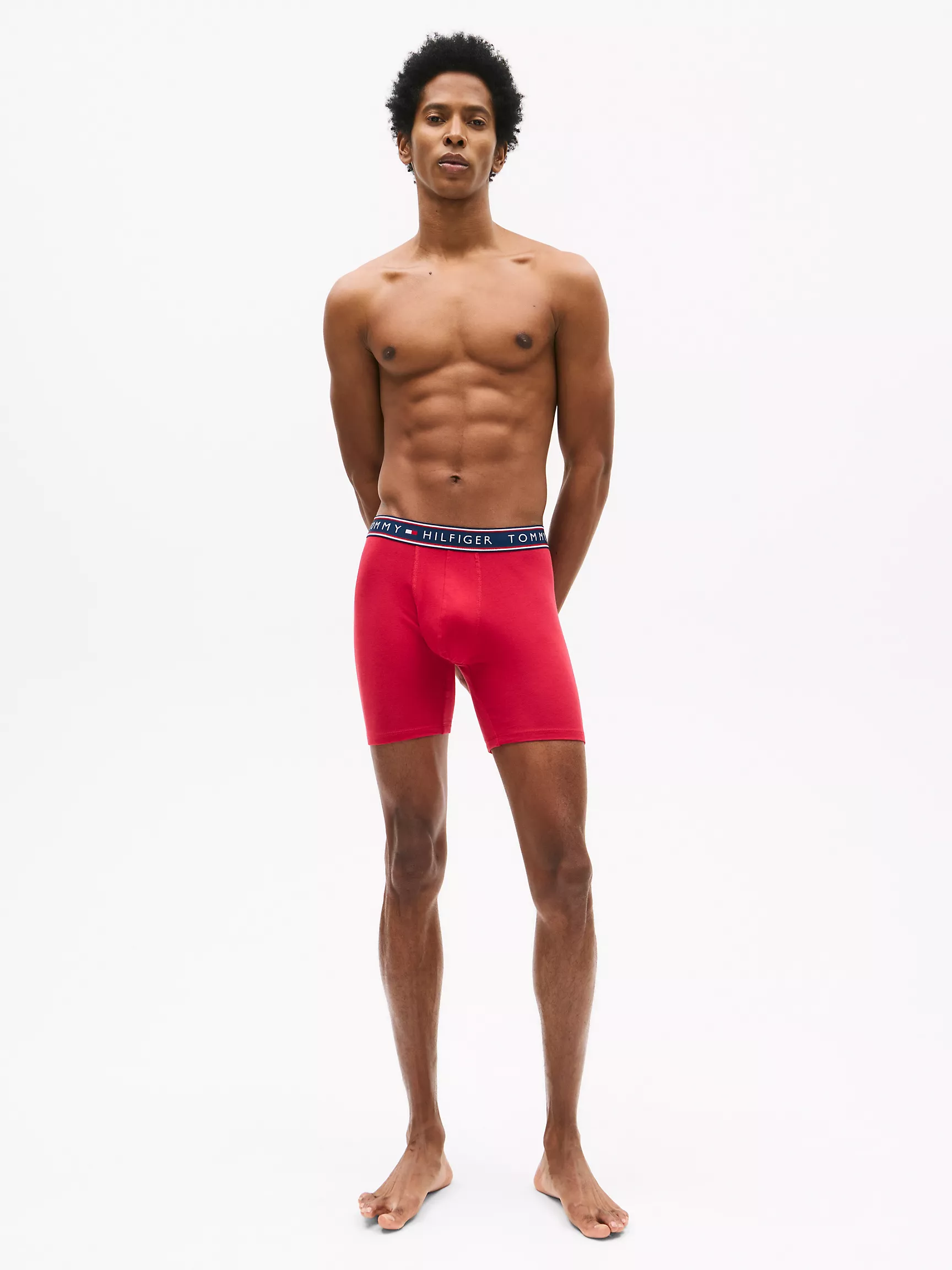 Мужское нижнее белье Tommy Hilfiger, Хлопковые эластичные боксеры-брифы (набор 3 шт.)