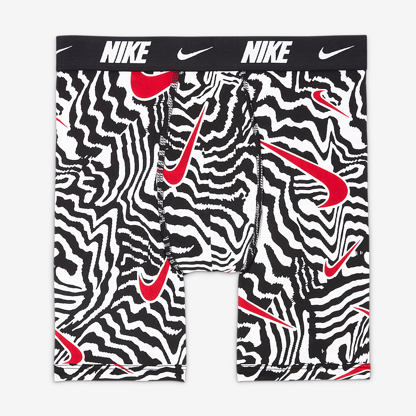 Nike Dri-FIT Big Kids' Printed Long Boxer Briefs (2-Pack)