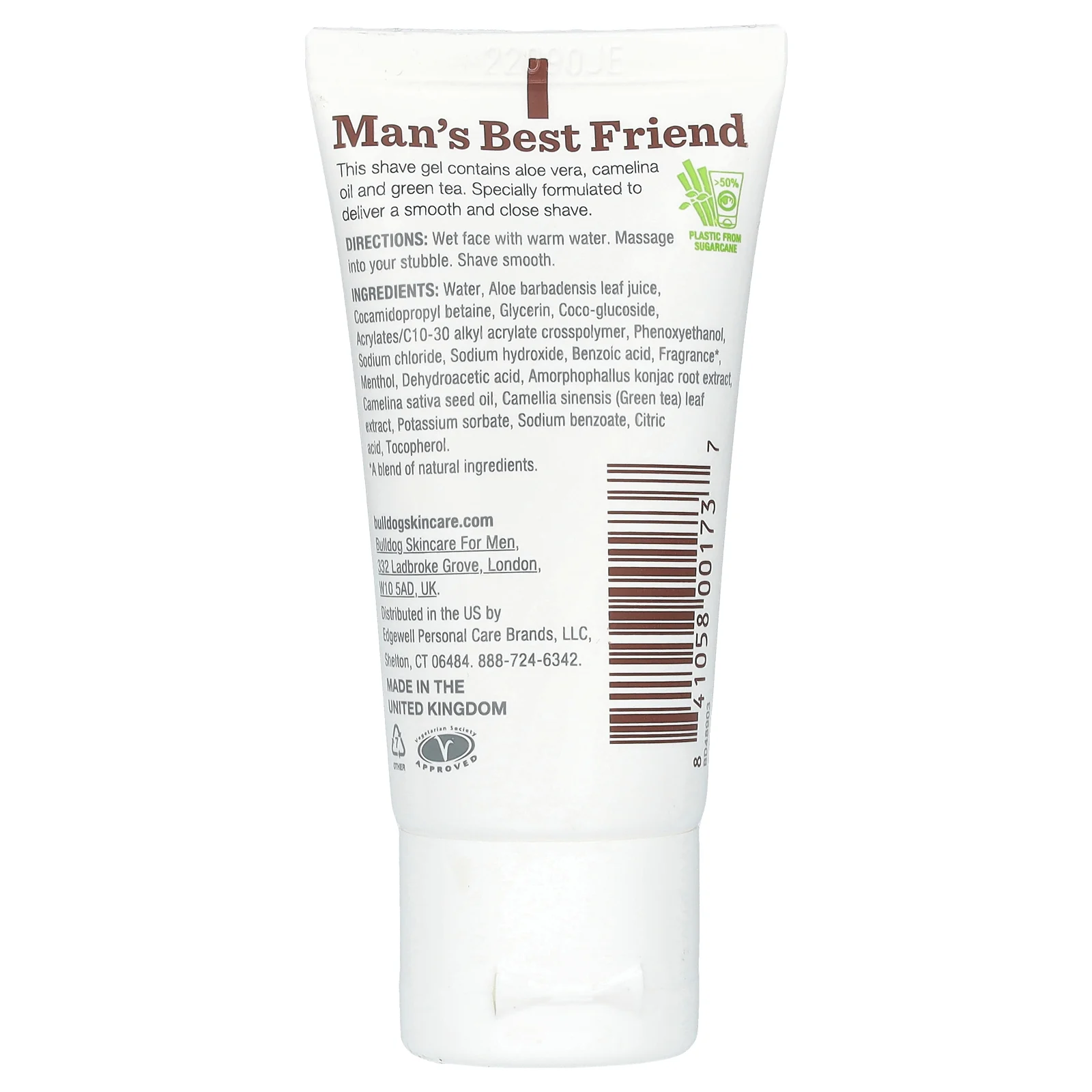 Bulldog Skincare For Men, Оригинальный гель для бритья, 1,0 жидкая унция (30 мл)
