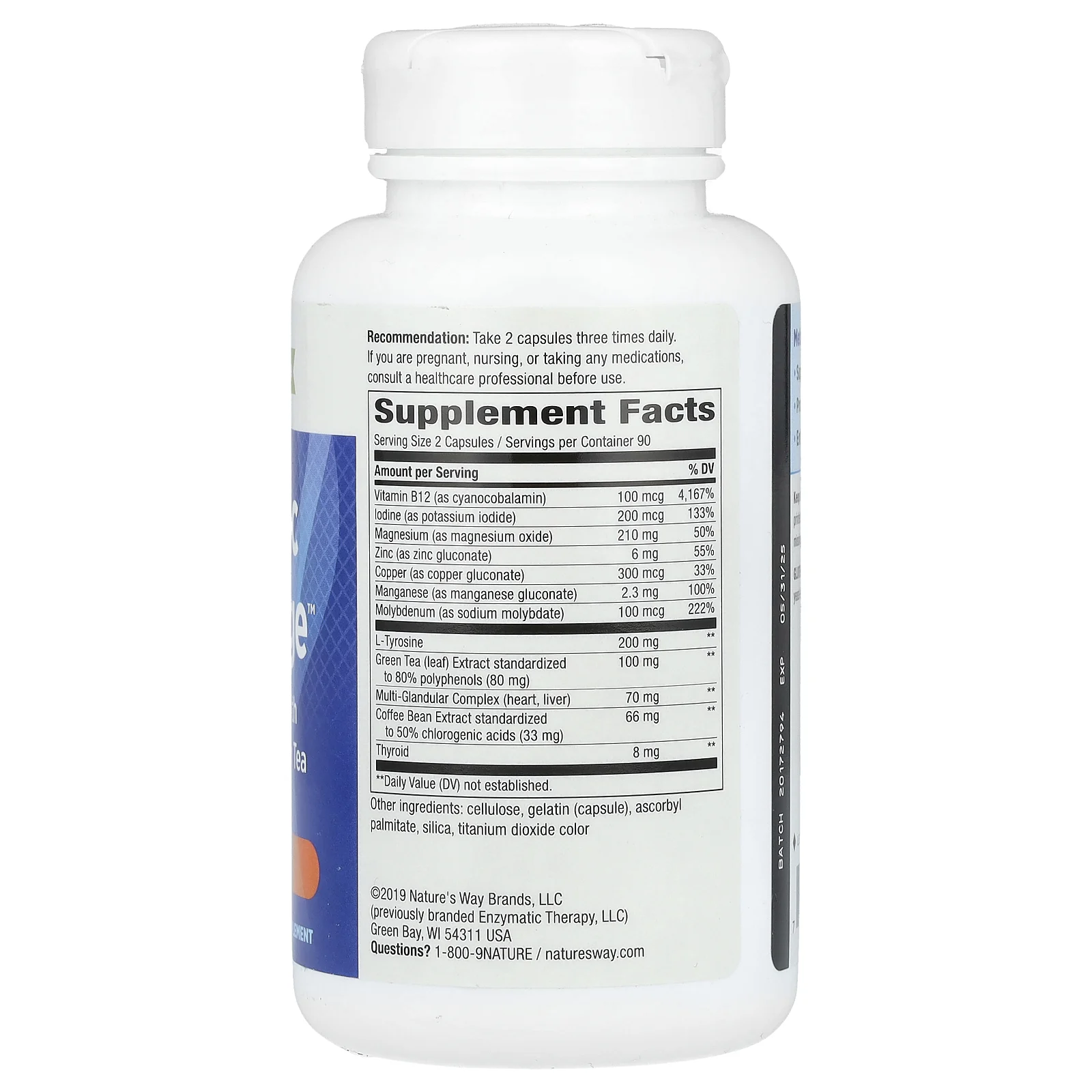 Nature's Way, Metabolic Advantage, 180 капсул