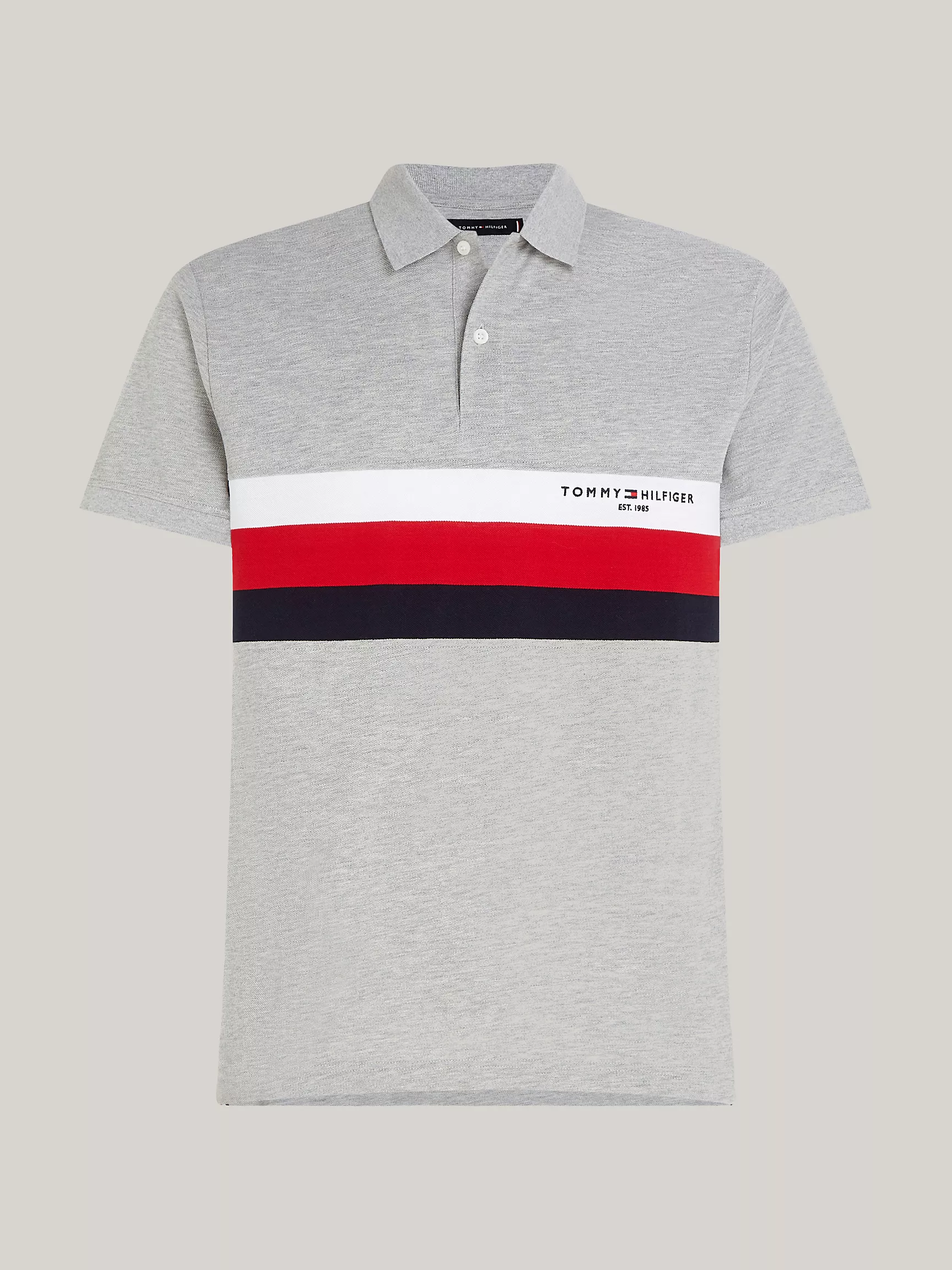 Мужское поло Tommy Hilfiger, Приталенное полосатое поло Tommy