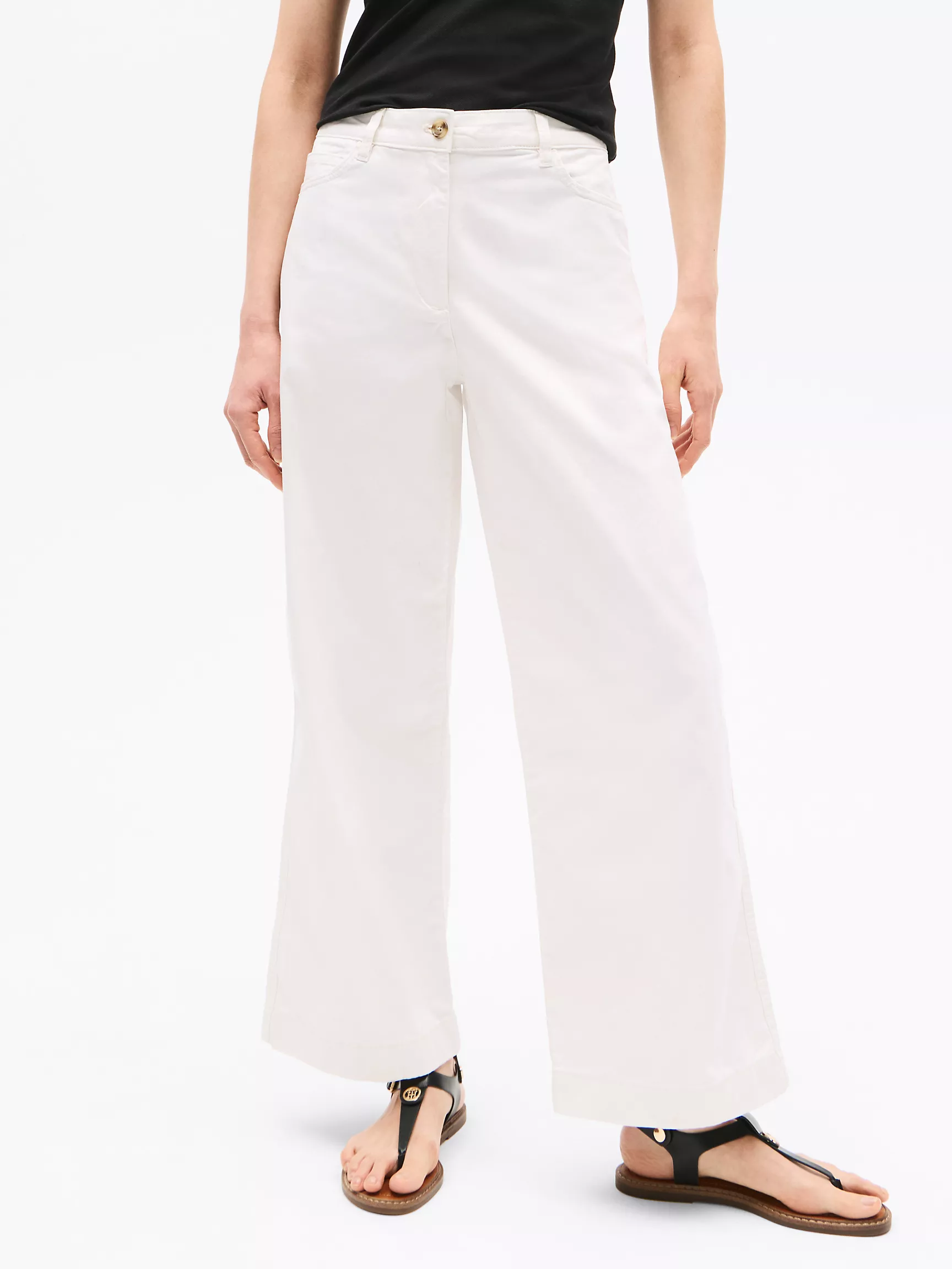 Женские брюки Tommy Hilfiger, Брюки 1985 из мягкого хлопка с широкими штанинами