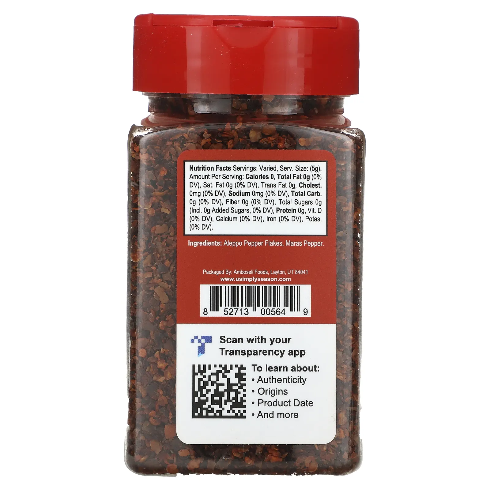 USimplySeason, смесь перцев Artisan, алеппо мараш, 141 г (5 унций)