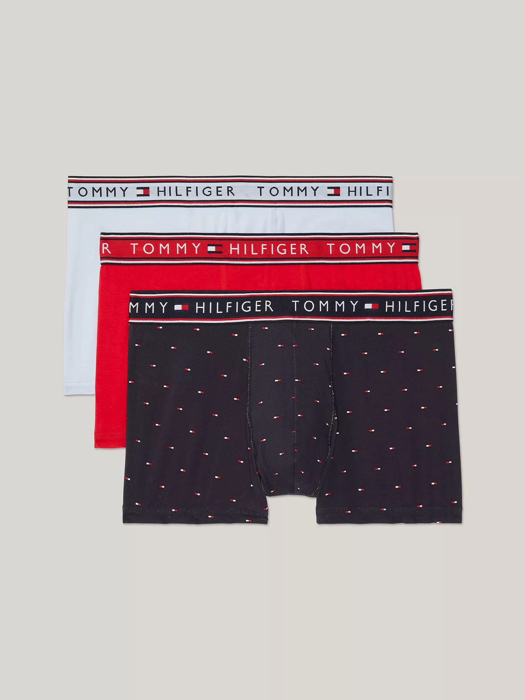 Мужское нижнее белье Tommy Hilfiger, Хлопковые эластичные трусы-боксеры (набор 3 шт.)