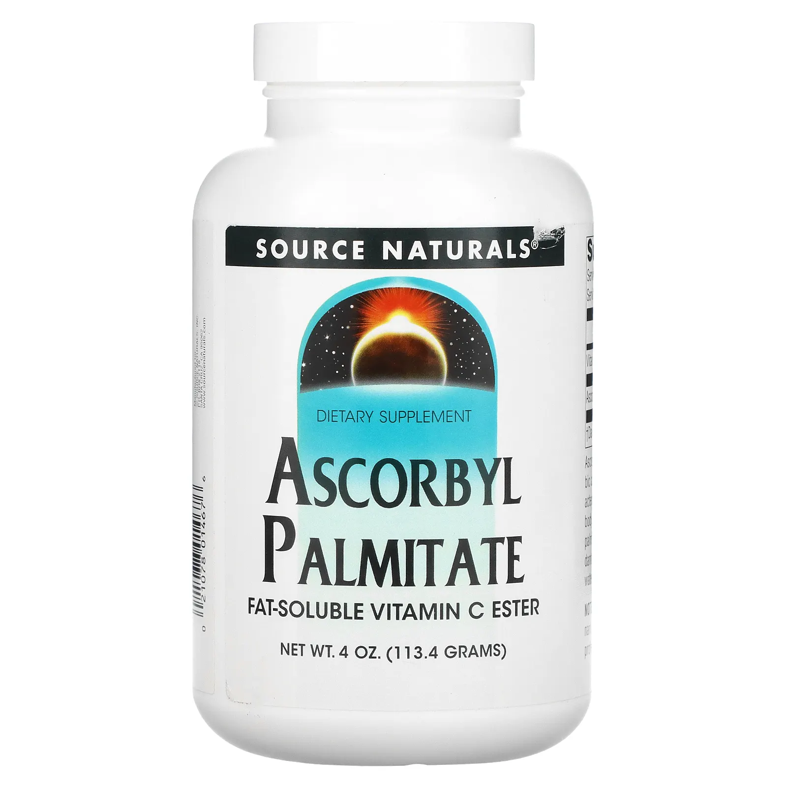 Source Naturals, Аскорбилпальмитат, порошок, 4 унции (113,4 г)