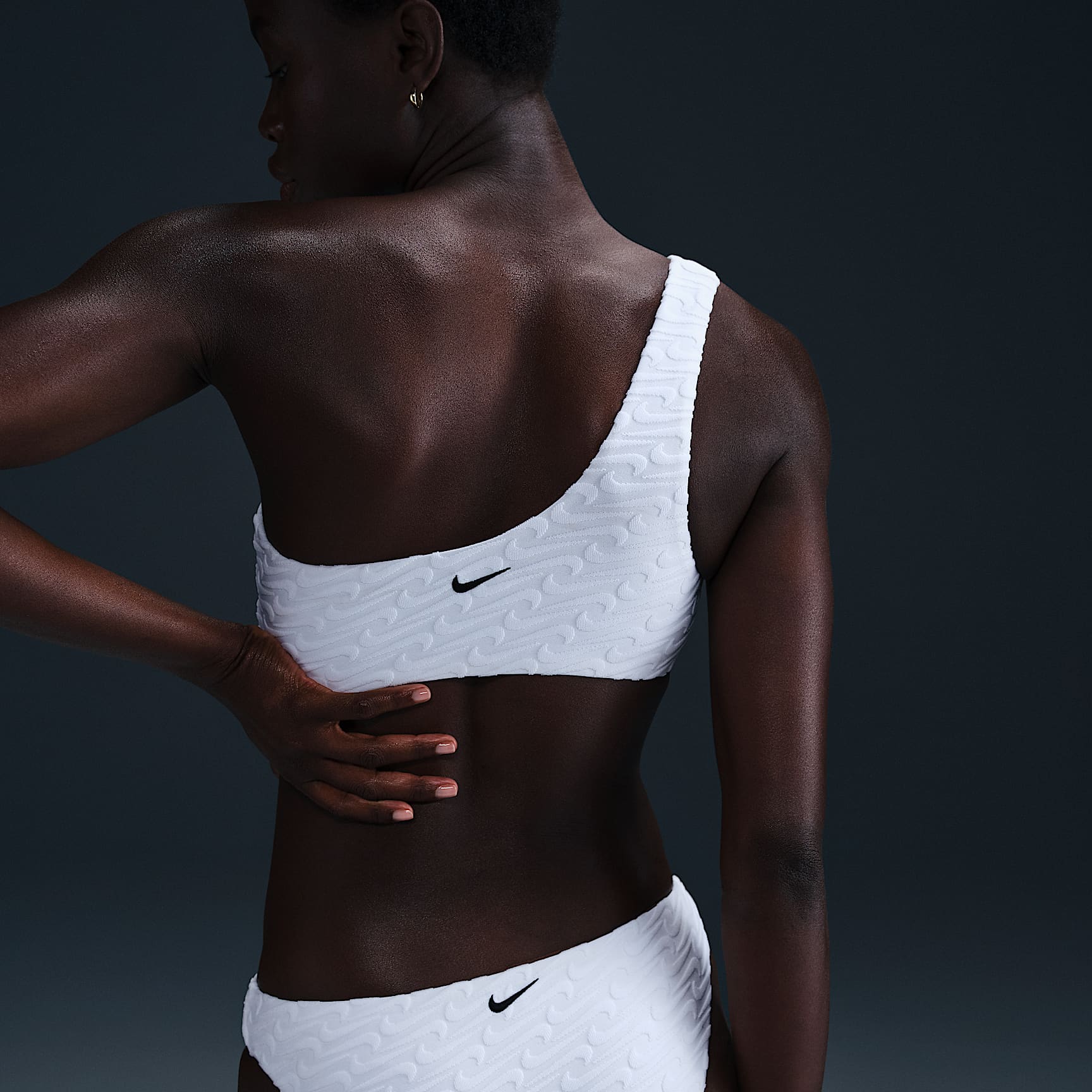 Nike Swim Swoosh Link Women's Terry Hipster Bikini Bottom