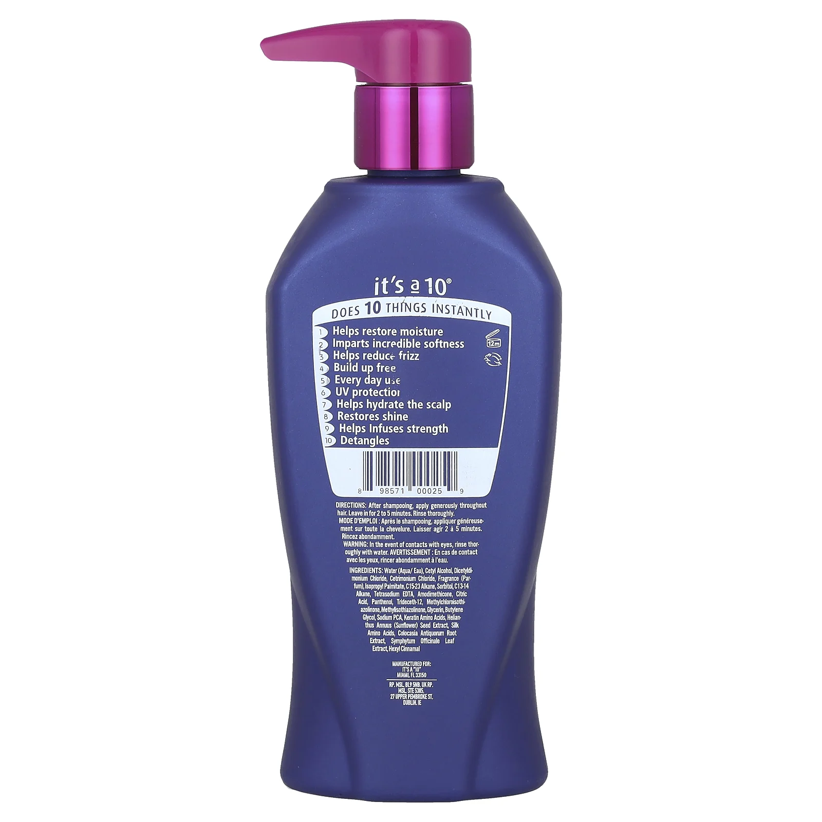 It's a 10, Miracle Daily Conditioner®, 295,7 мл (10 жидк. Унций)