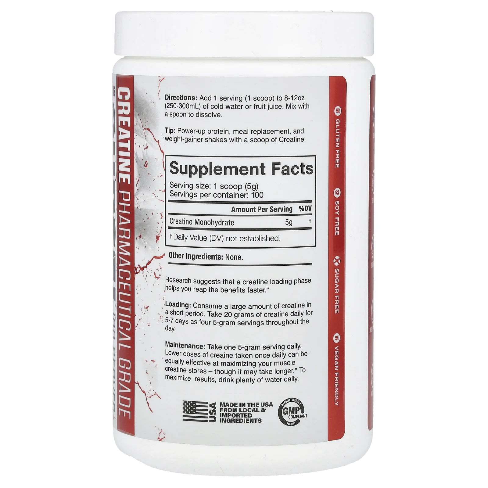 JNX Sports, The Curse, креатин, без добавок, 500 г (17,6 унции)