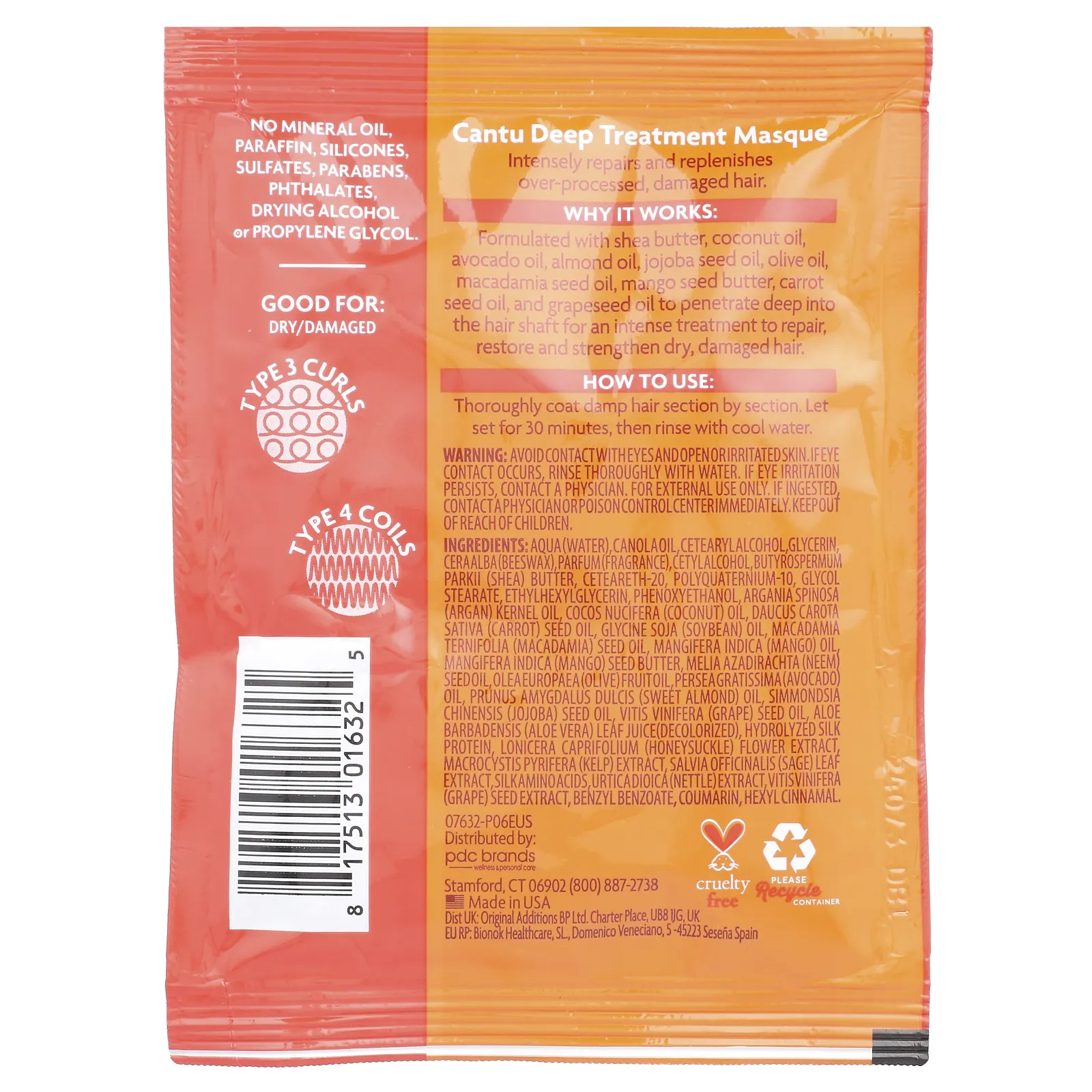 Cantu, Масло ши для натуральных волос, Маска для глубокого ухода за волосами, 1,75 унции (50 г)