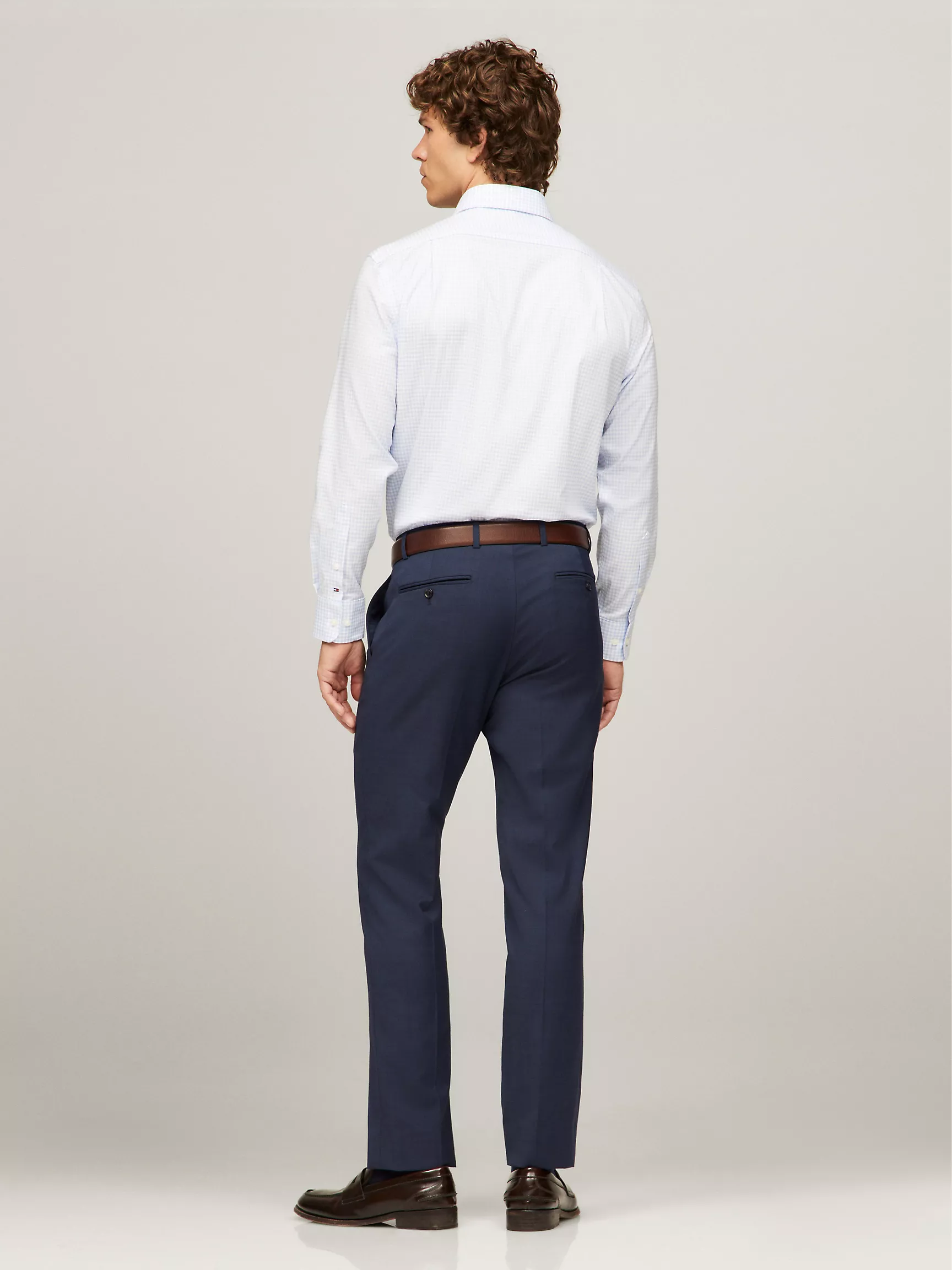 Мужская рубашка Tommy Hilfiger, Стандартная рубашка THFlex в клетку