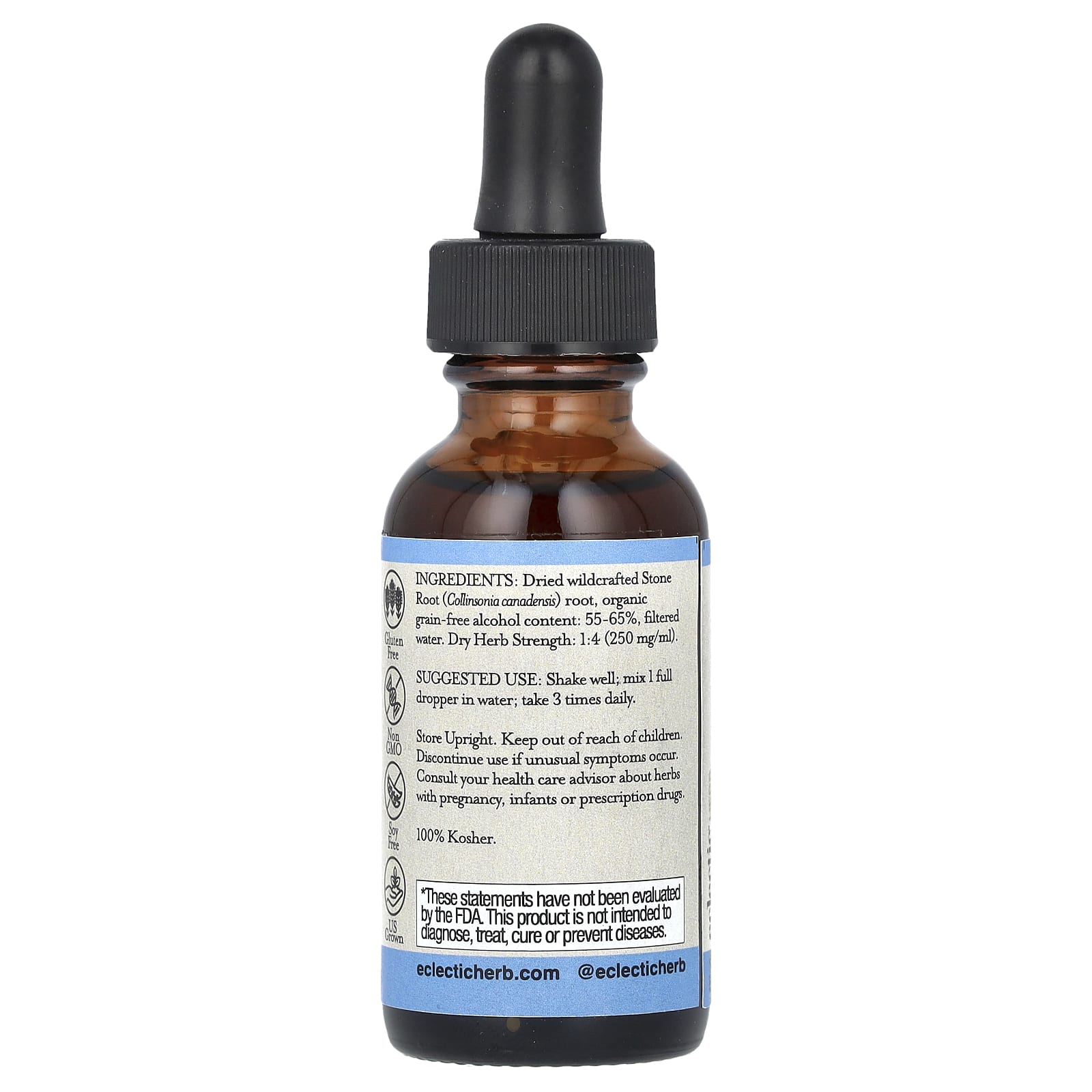Eclectic Herb, трава, корень камеди, 30 мл (1 жидк. унция)