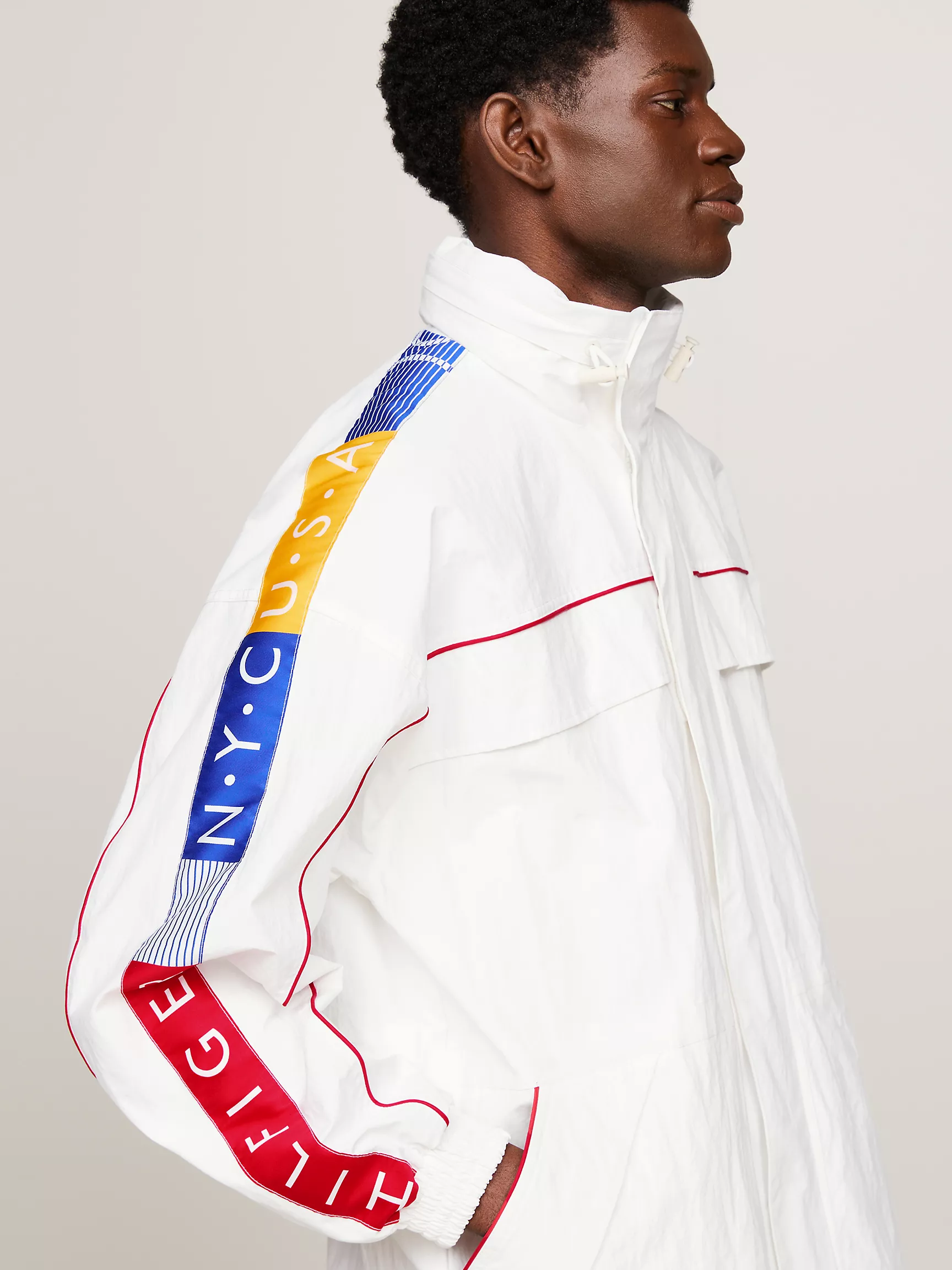 Мужская куртка Tommy Hilfiger, Ветровка Hilfiger Team с капюшоном