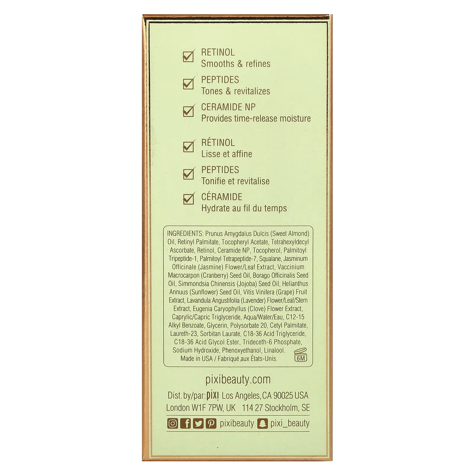 Pixi Beauty, Overnight Retinol Oil, разглаживающее ночное масло с ретинолом, 30 мл (1 жидк. унция)