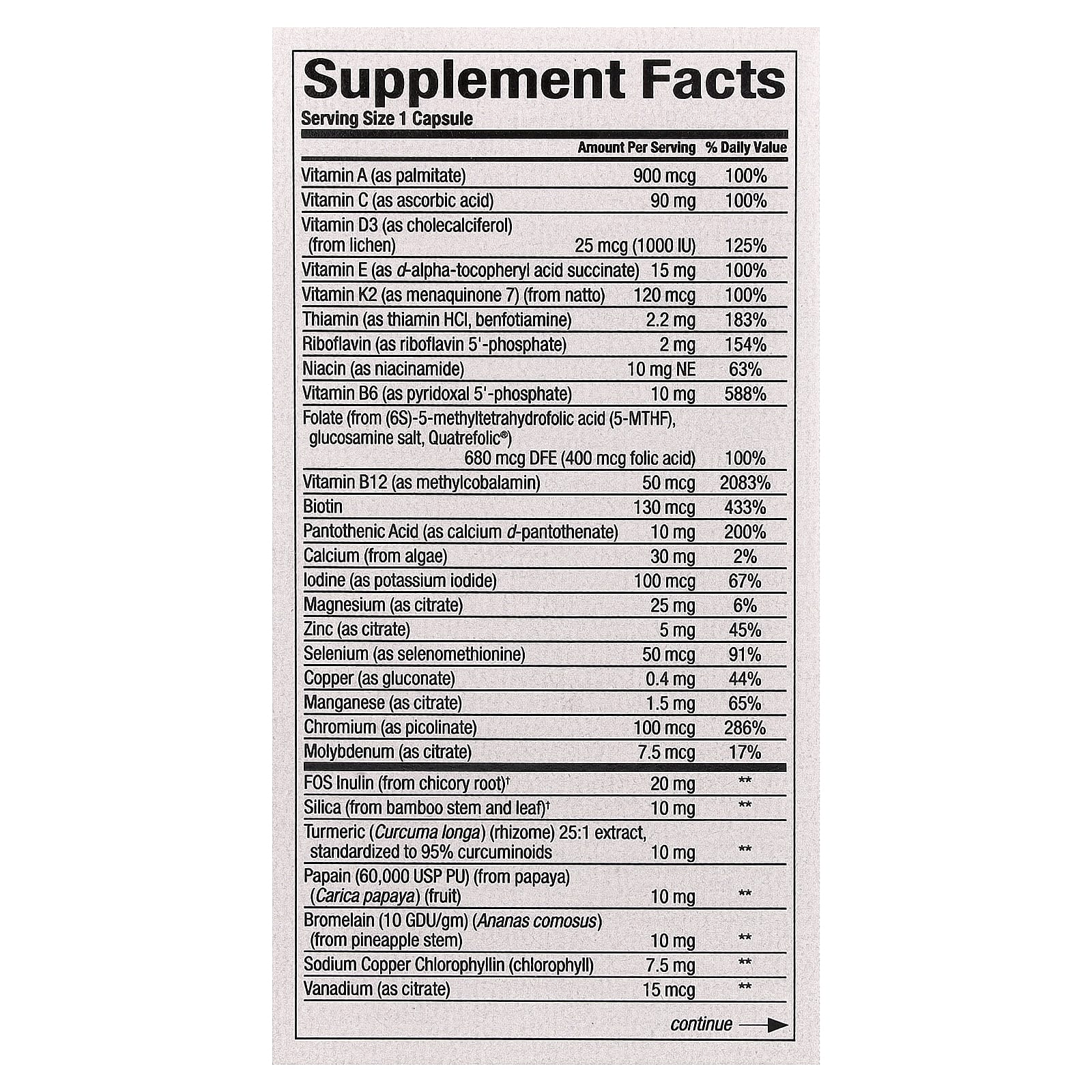 Natural Factors, Whole Earth & Sea®, мультивитамины для женщин старше 50 лет, 60 вегетарианских капсул