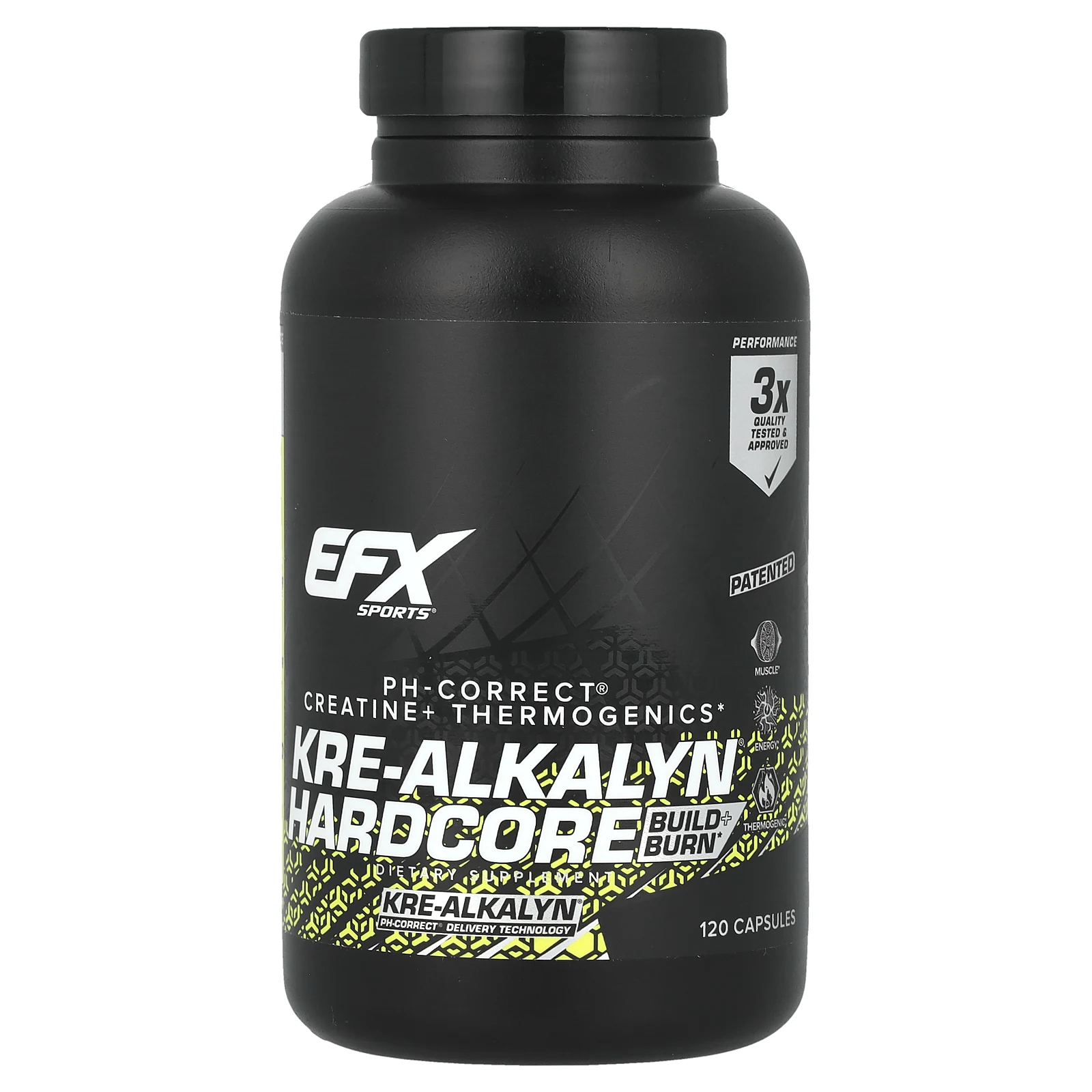 EFX Sports, Kre-Alkalyn Hardcore, 120 капсул