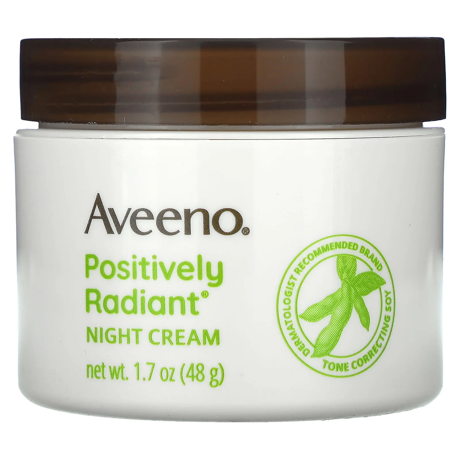 Aveeno, Positively Radiant, ночной крем, 48 г (1,7 унции)