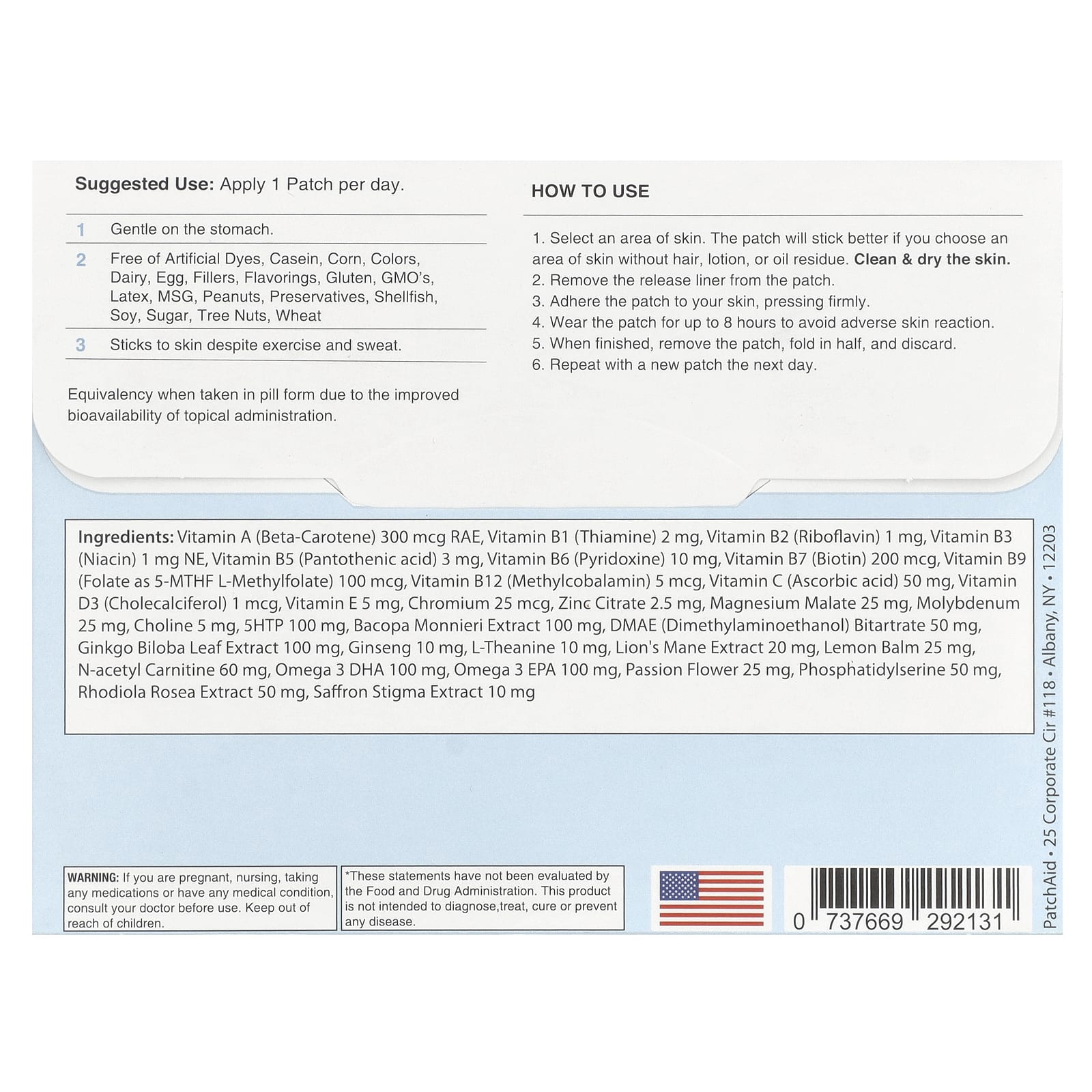 PatchAid, Патчи для фокусировки и четкости, 30 патчей